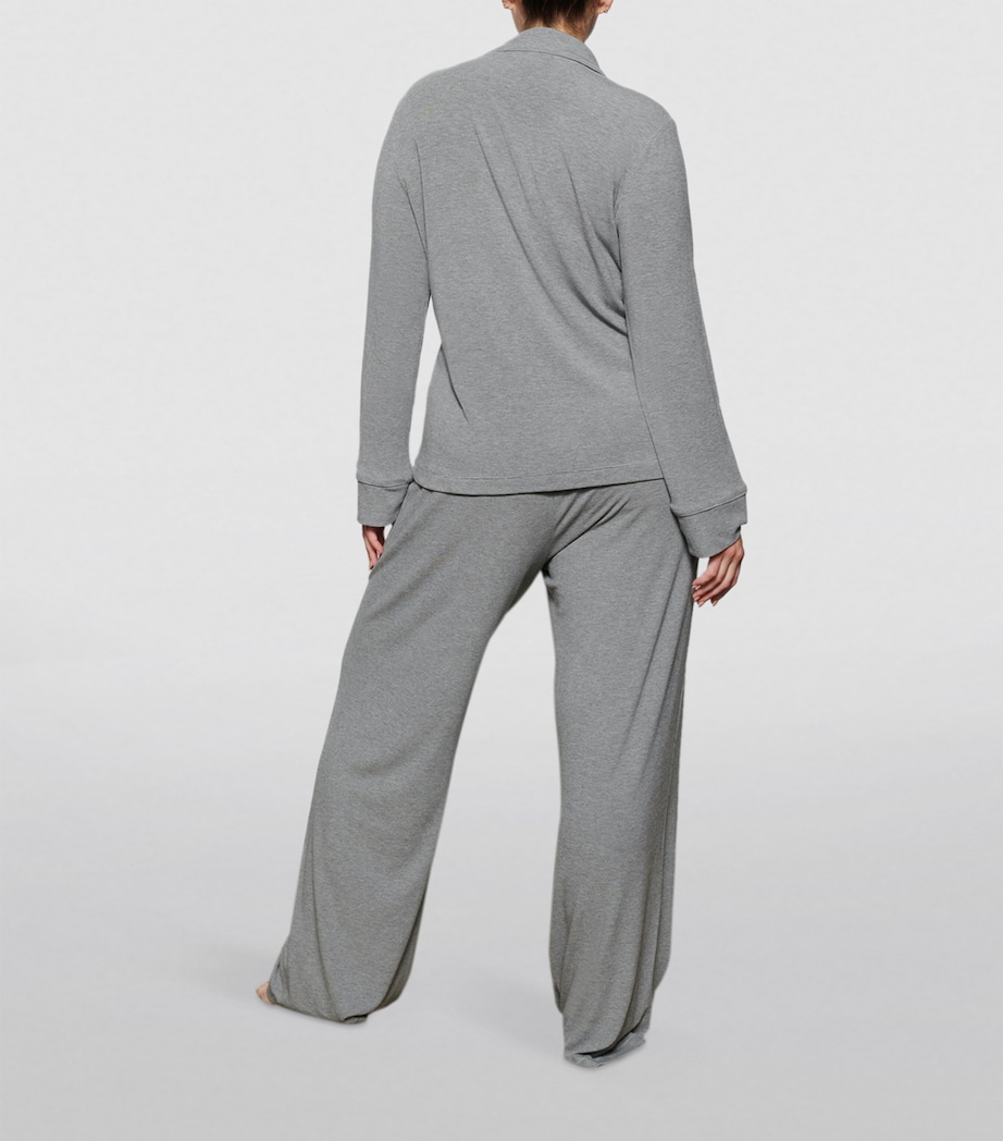 Sleep Ribbed Pyjama Set HEATHER GREY Image 4