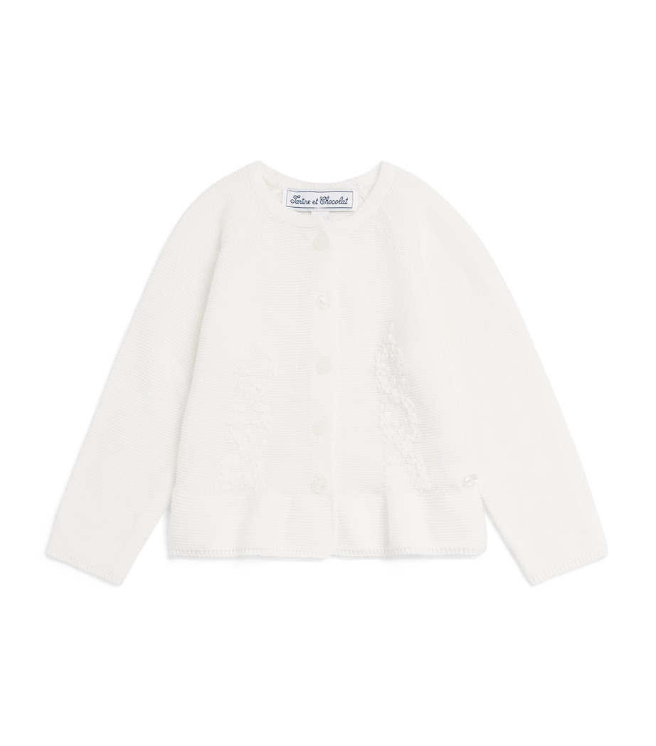 Cotton Embroidered Cardigan (3 Months – 4 Years) 13NACRE Image 1