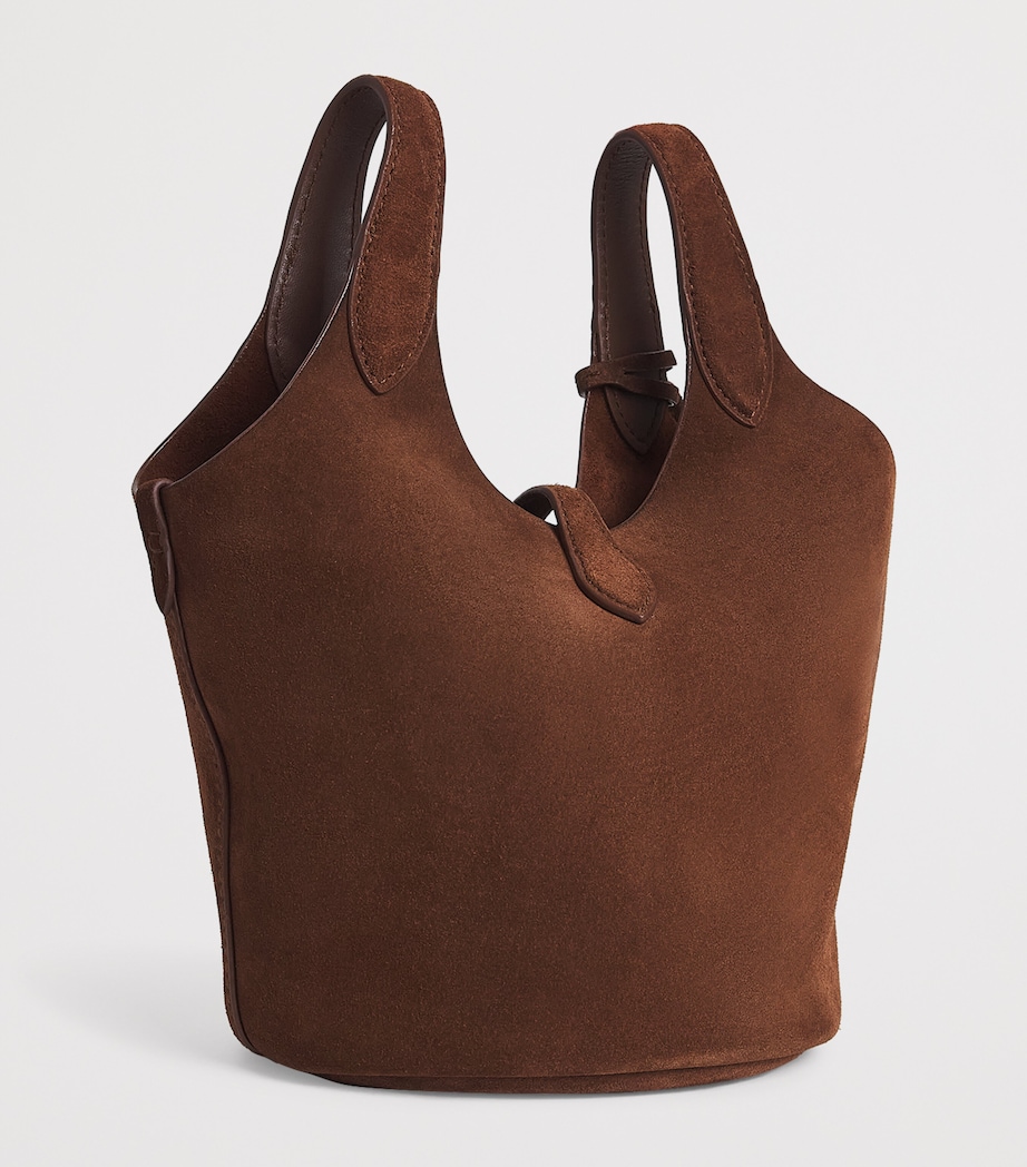 Polo Ralph Lauren Small Suede Polo Play Cross-Body Bag Cafe Image 3