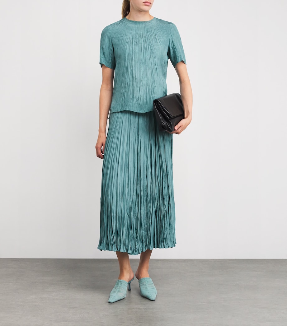 Silk Brunet Top LAGOON Image 2