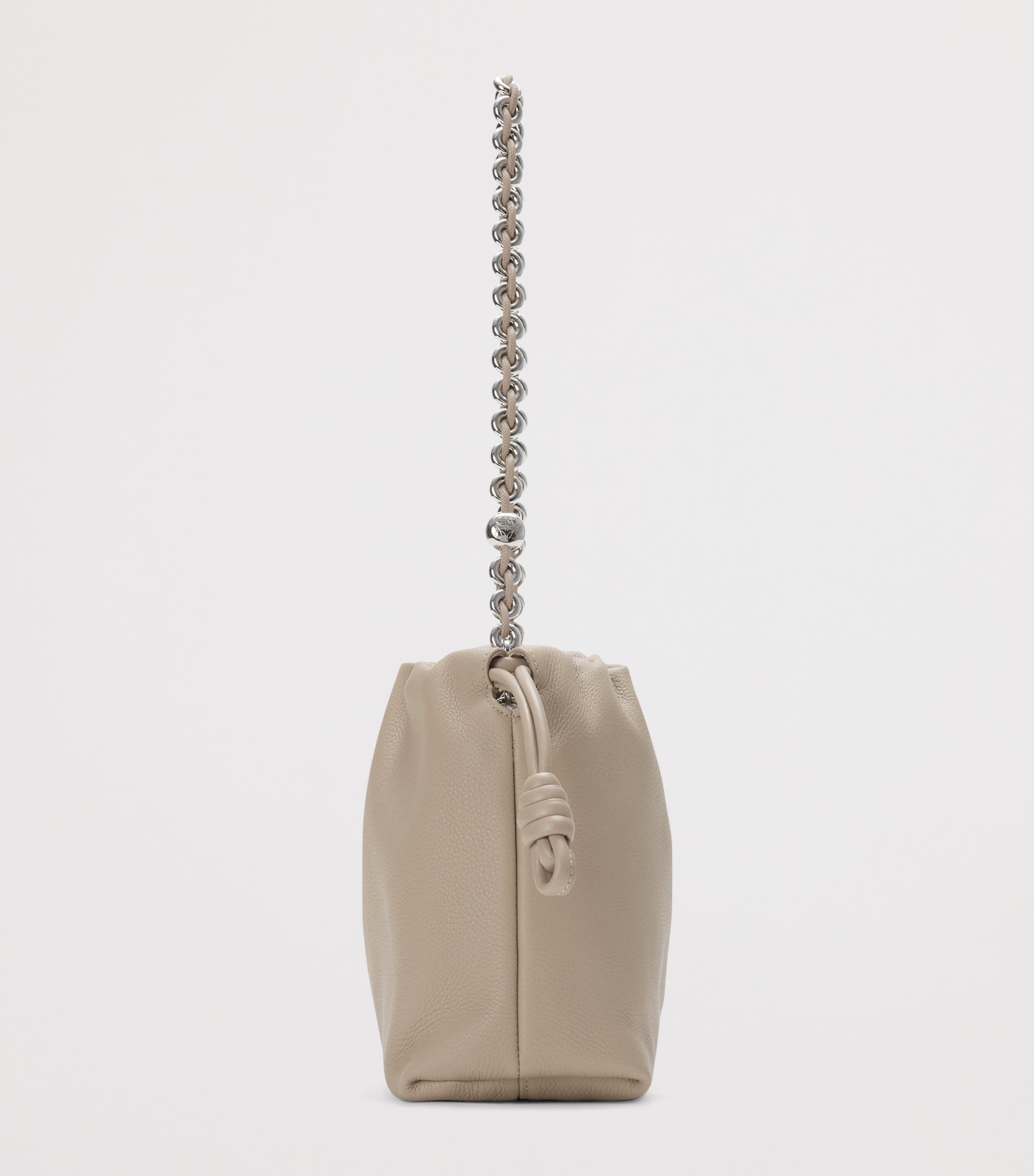 Medium Leather Flamenco Shoulder Bag CLAY Image 4