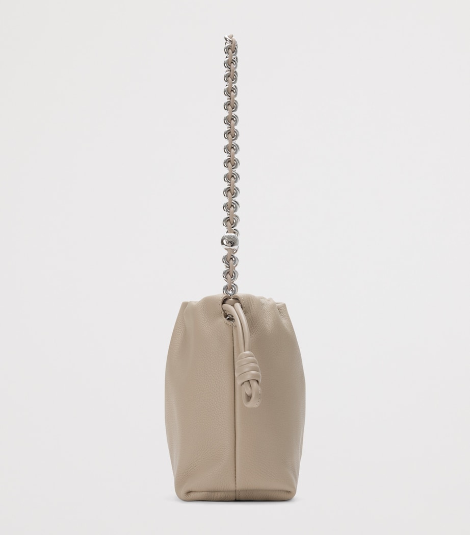 Medium Leather Flamenco Shoulder Bag CLAY Image 4