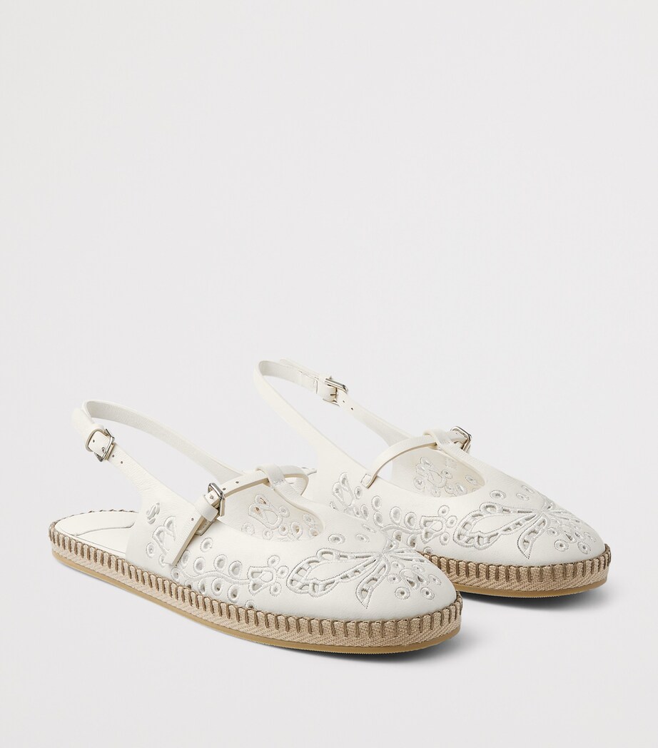 Aimee Leather Slingback Sandals LATTE Image 6