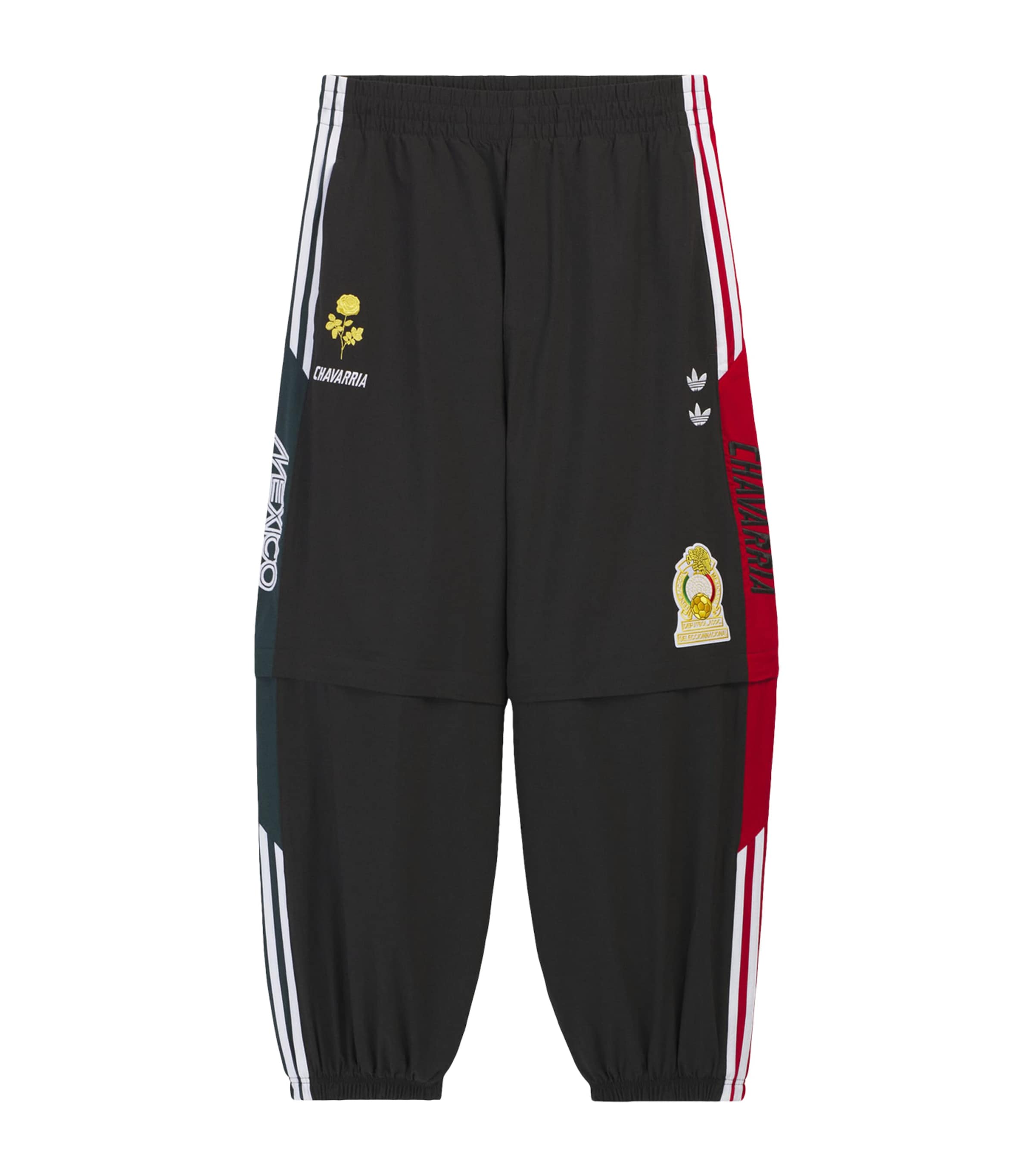 Willy Chavarria Mens x adidas Originals Anthem Oversized Sweatpants Black Image 1