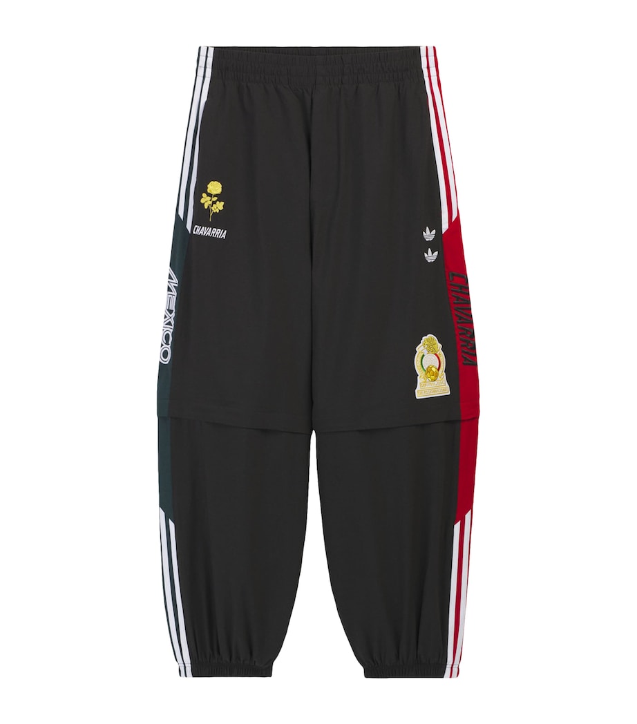 Willy Chavarria Mens x adidas Originals Anthem Oversized Sweatpants Black Image 1