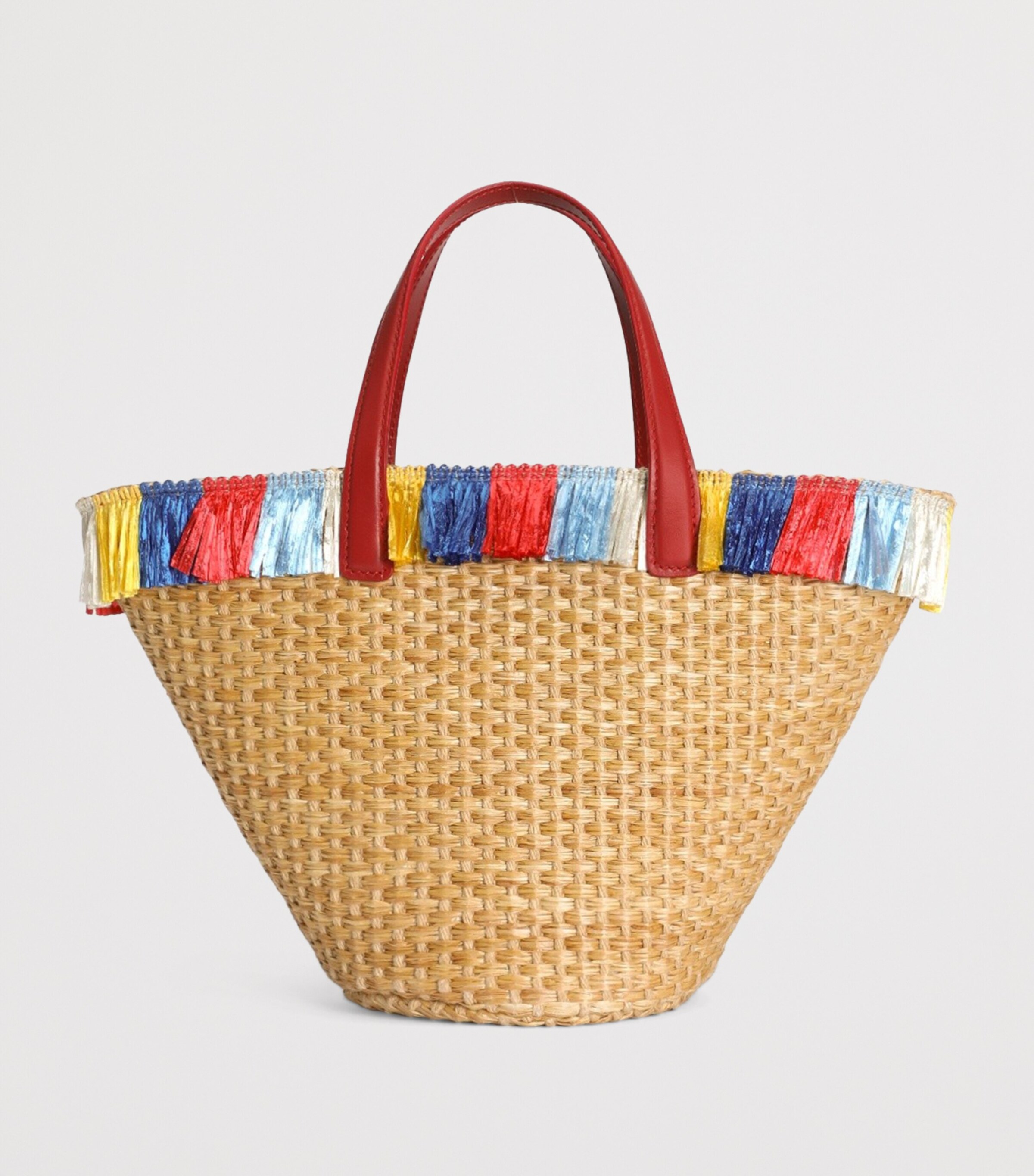 Dolce&Gabbana Kids Faux Rafifia Coffa Bag Carretto F.bco Image 3