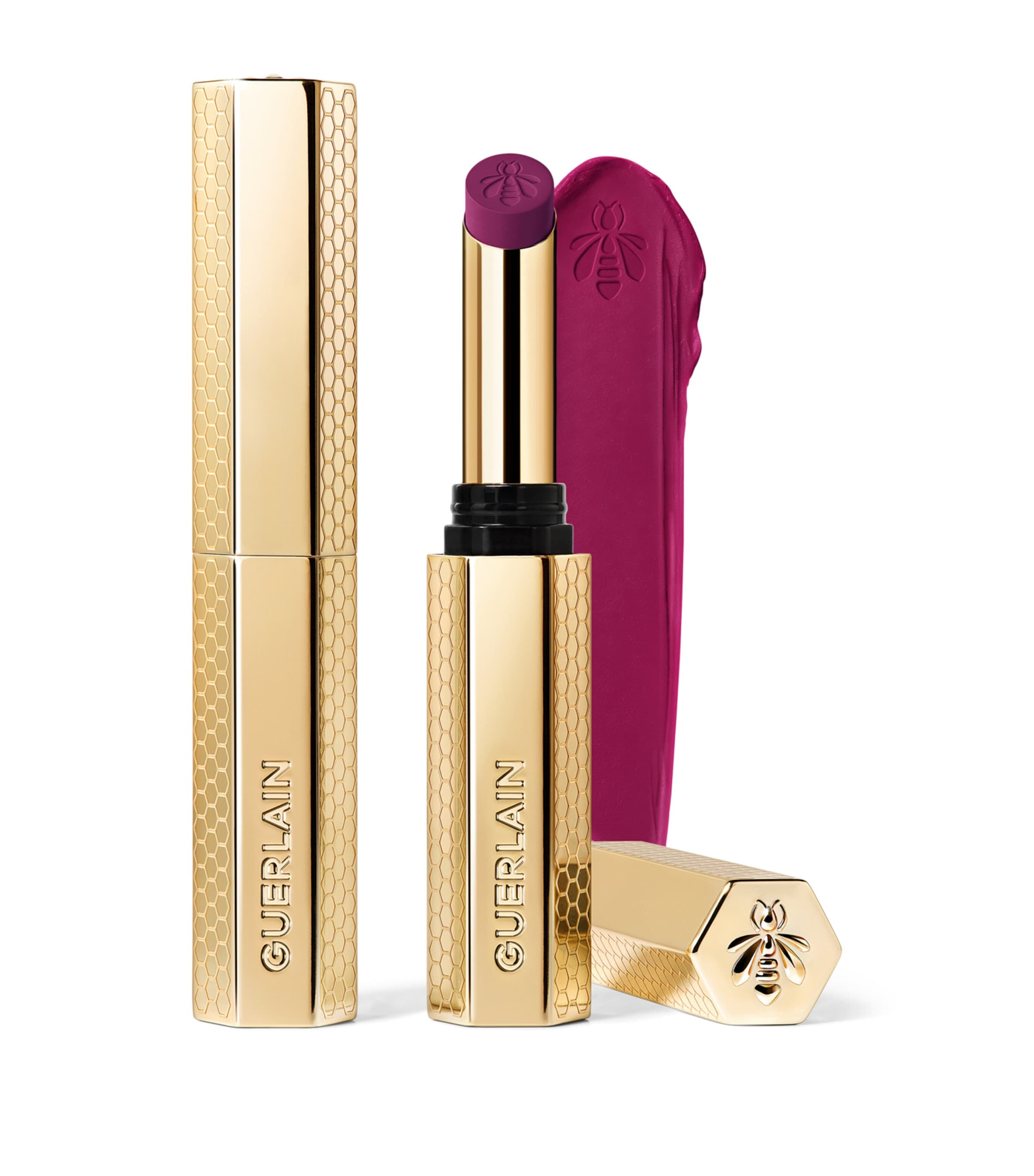 Guerlain KissKiss Honey-Infused Intense Lipstick Deep Iris Image 1