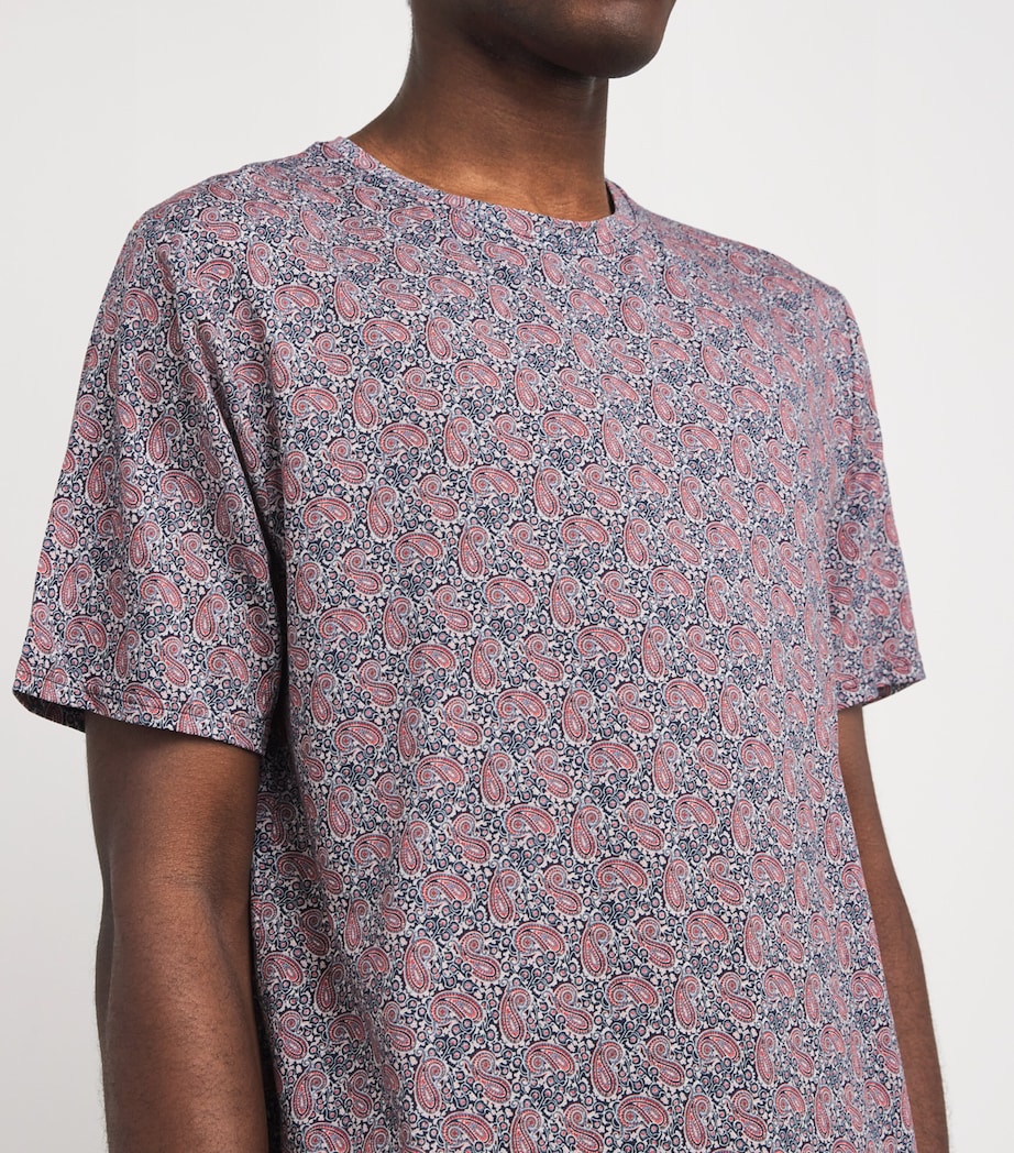 Jersey Printed Contrast T-Shirt HENRY RED Image 6