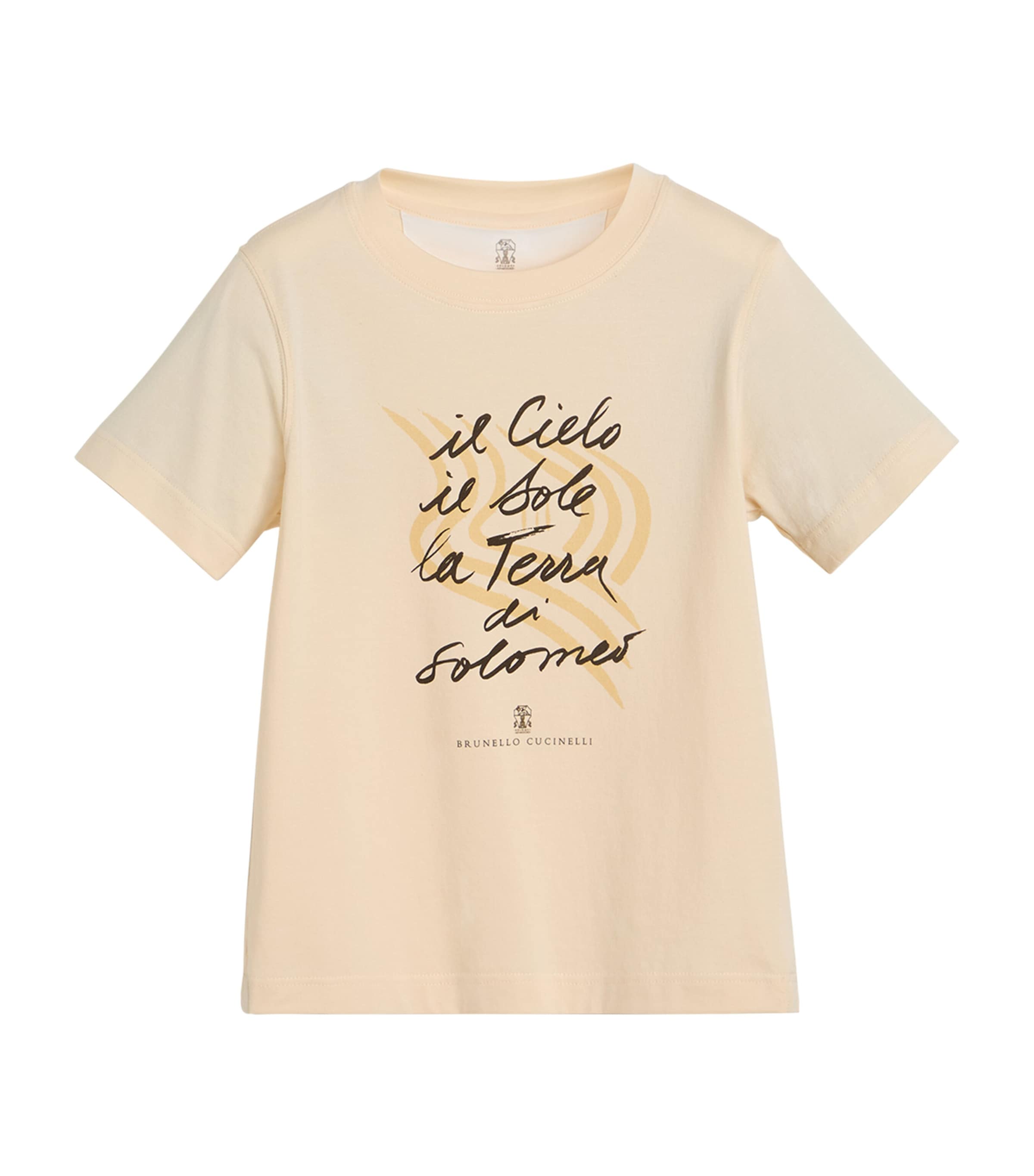 Brunello Cucinelli Cotton 'il Cielo' Graphic T-shirt
