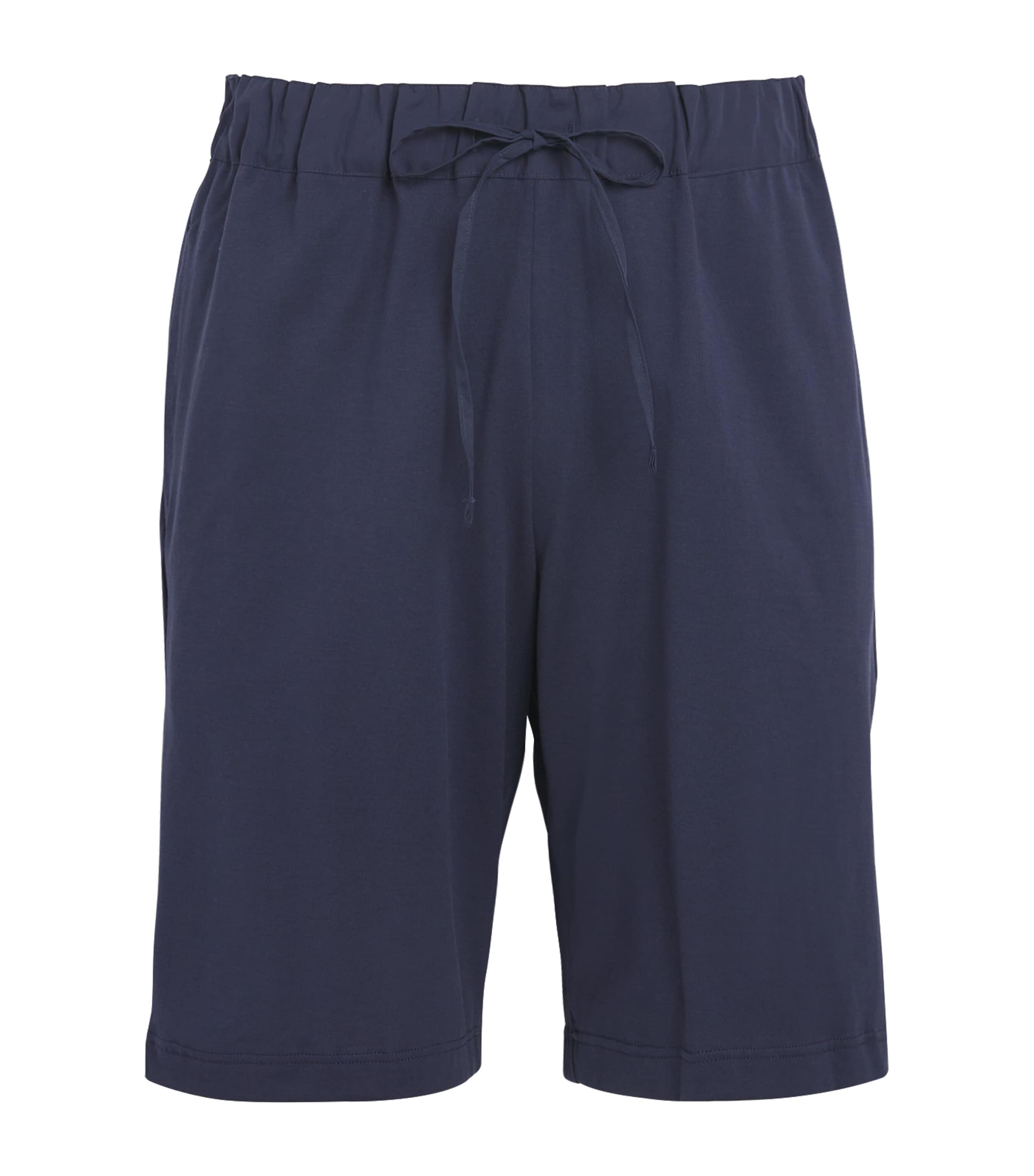 Shop Hanro Jersey Lounge Shorts In Navy