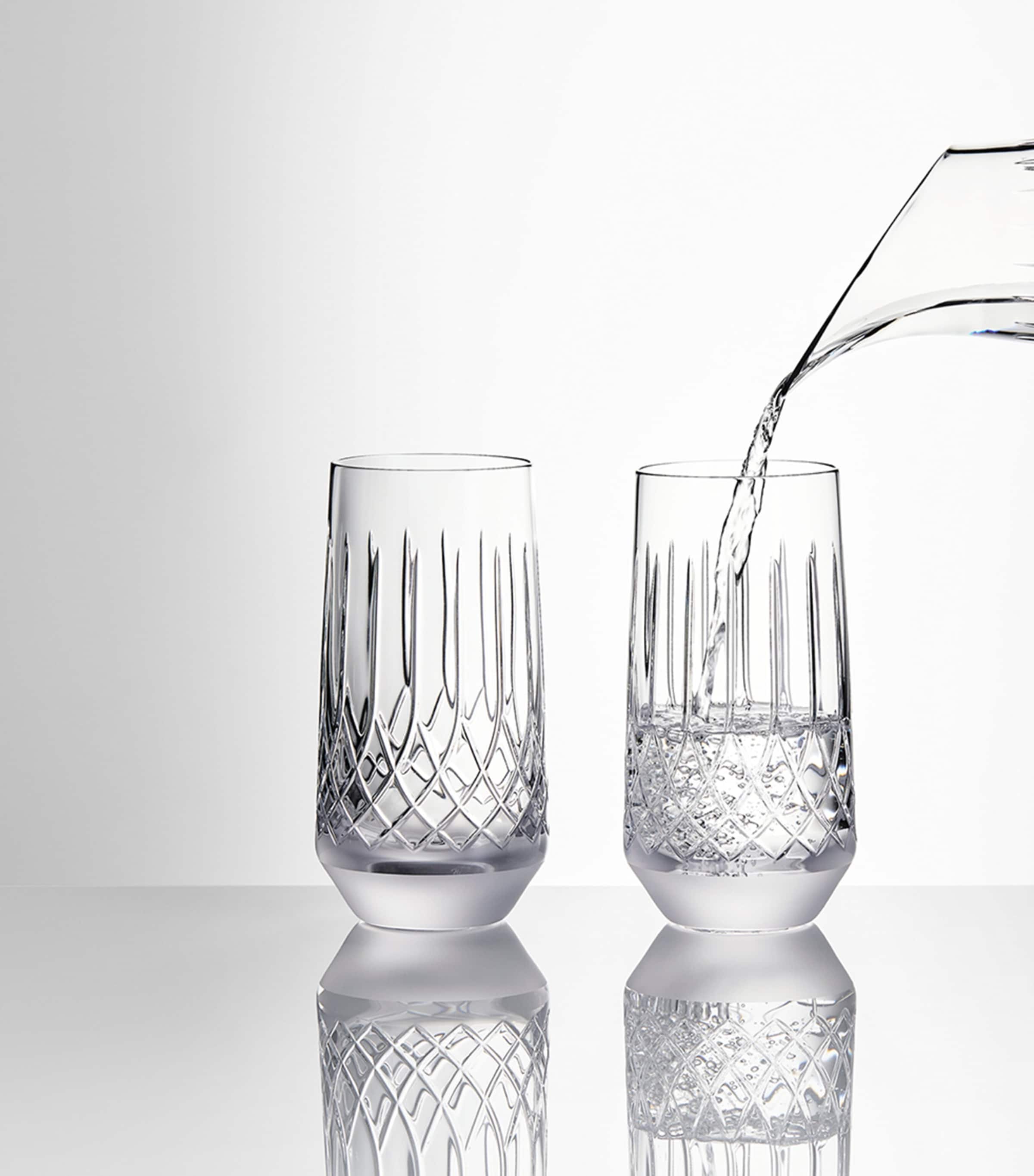 Set of 2 Lismore Arcus Highball Glasses (455ml) CLEAR Image 2