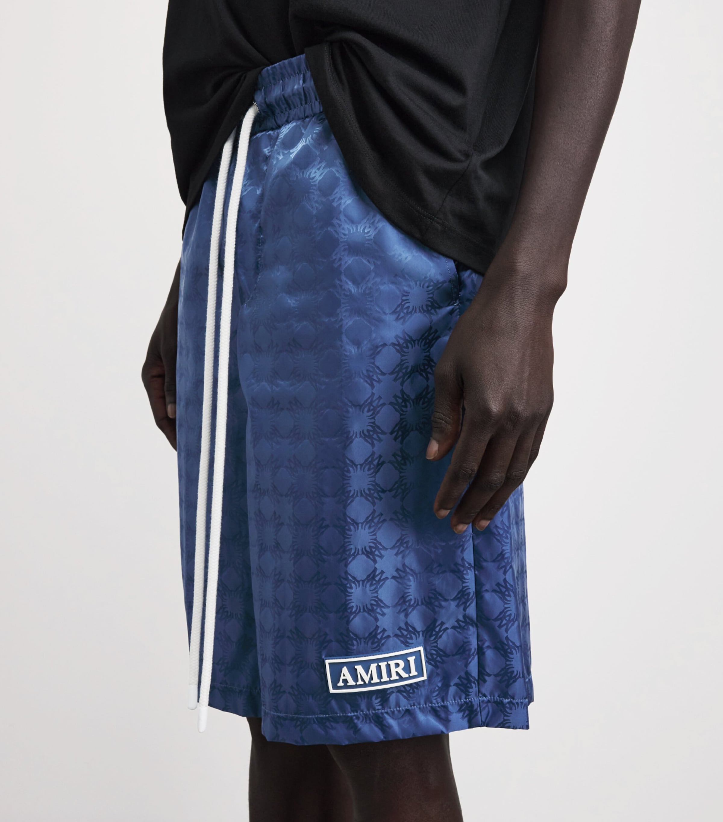 AMIRI Mens MA Quad Shorts Stone Blue Image 3