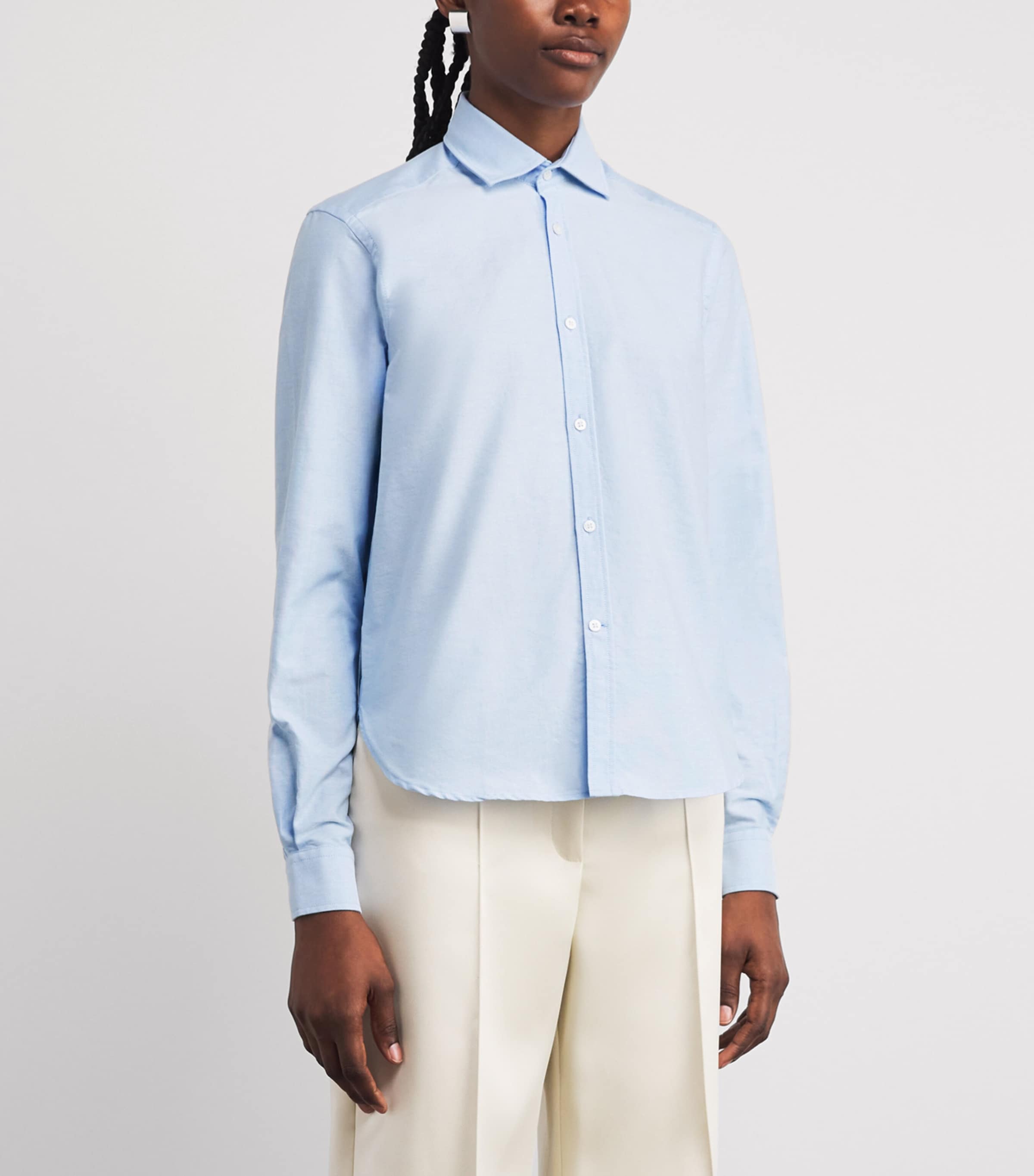 Cotton Oxford Classic Shirt CELESTE BLUE Image 3