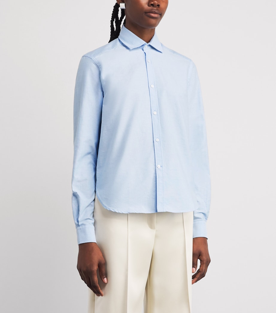 Cotton Oxford Classic Shirt CELESTE BLUE Image 3