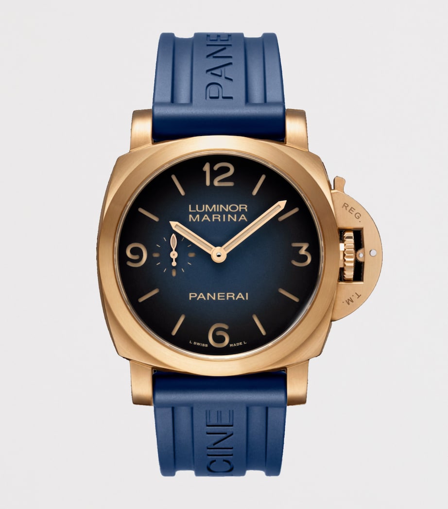 Panerai Bronzo Luminor Marina Watch 44mm Blue Image 2