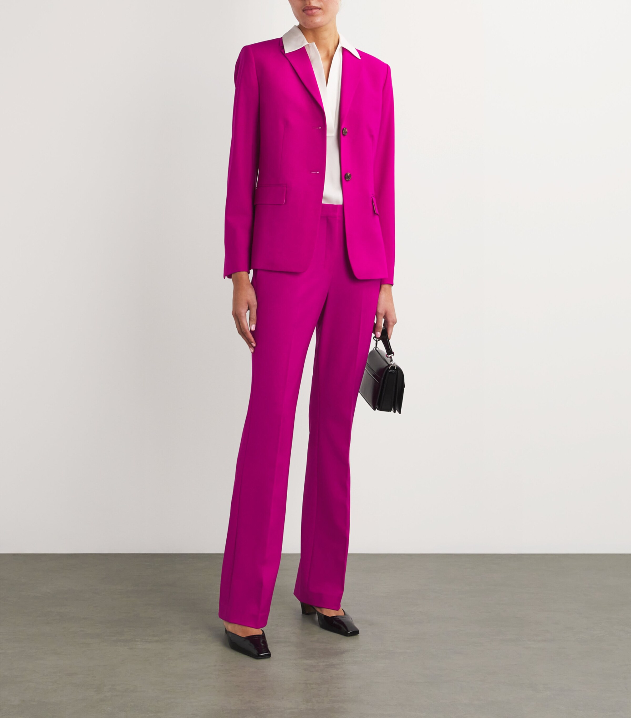 Wool-Blend Tailored Trousers WILDFLOWER - SJM Image 2