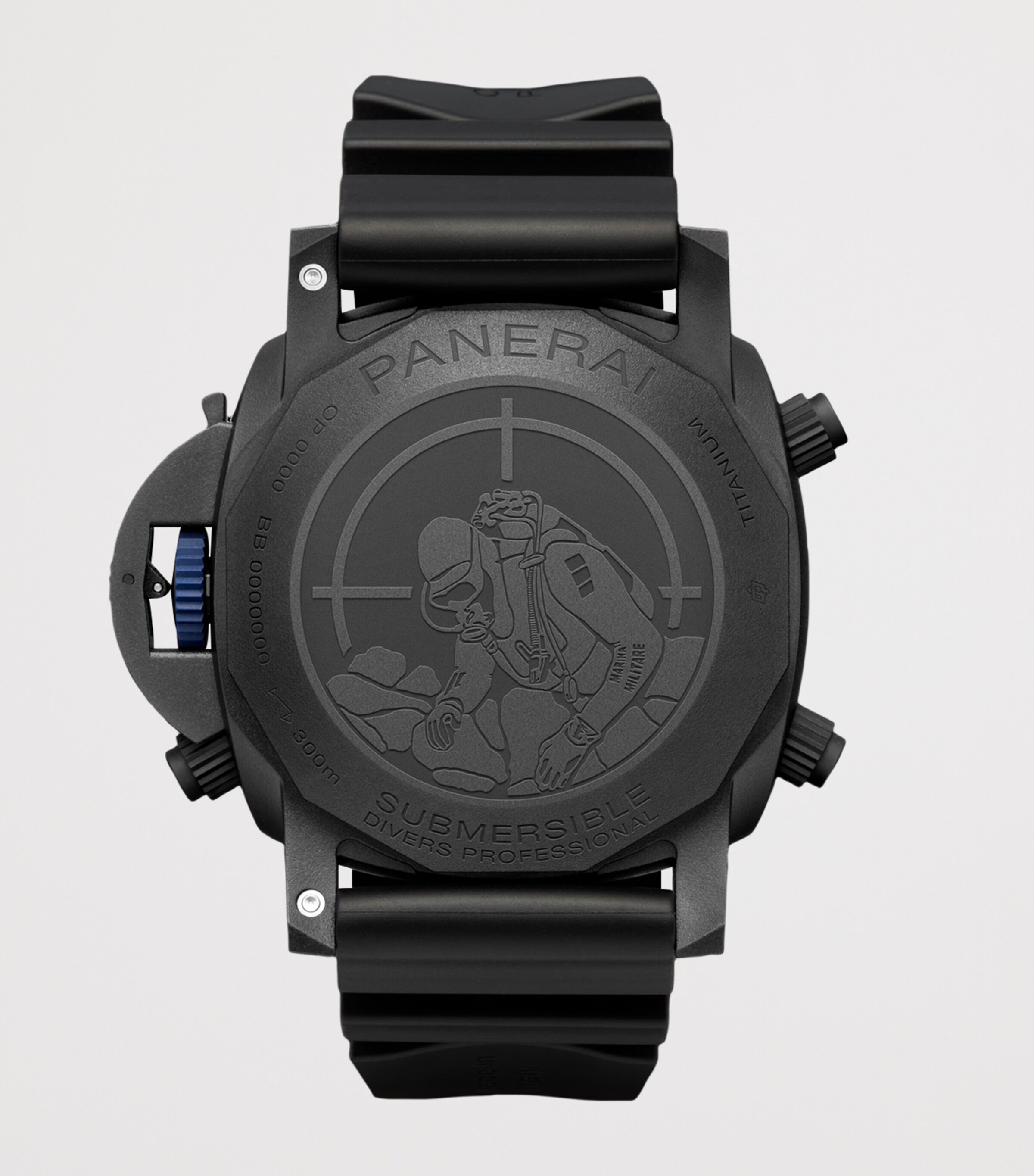 Panerai Titanium Submersible Marina Militare Forze Speciali Watch 47mm Black Image 2