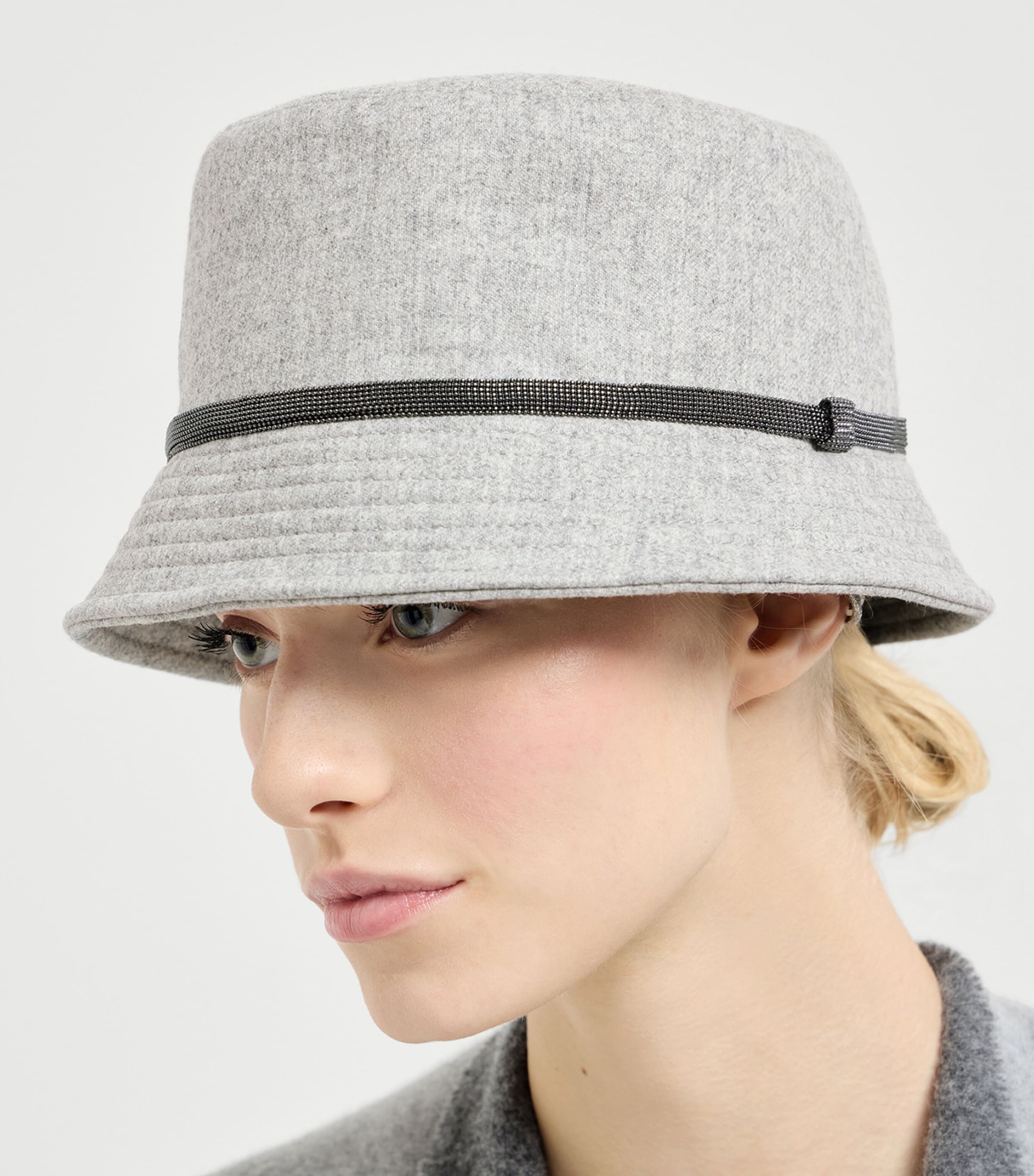 Brunello Cucinelli Wool-Cashmere Monili Bucket Hat Image 2