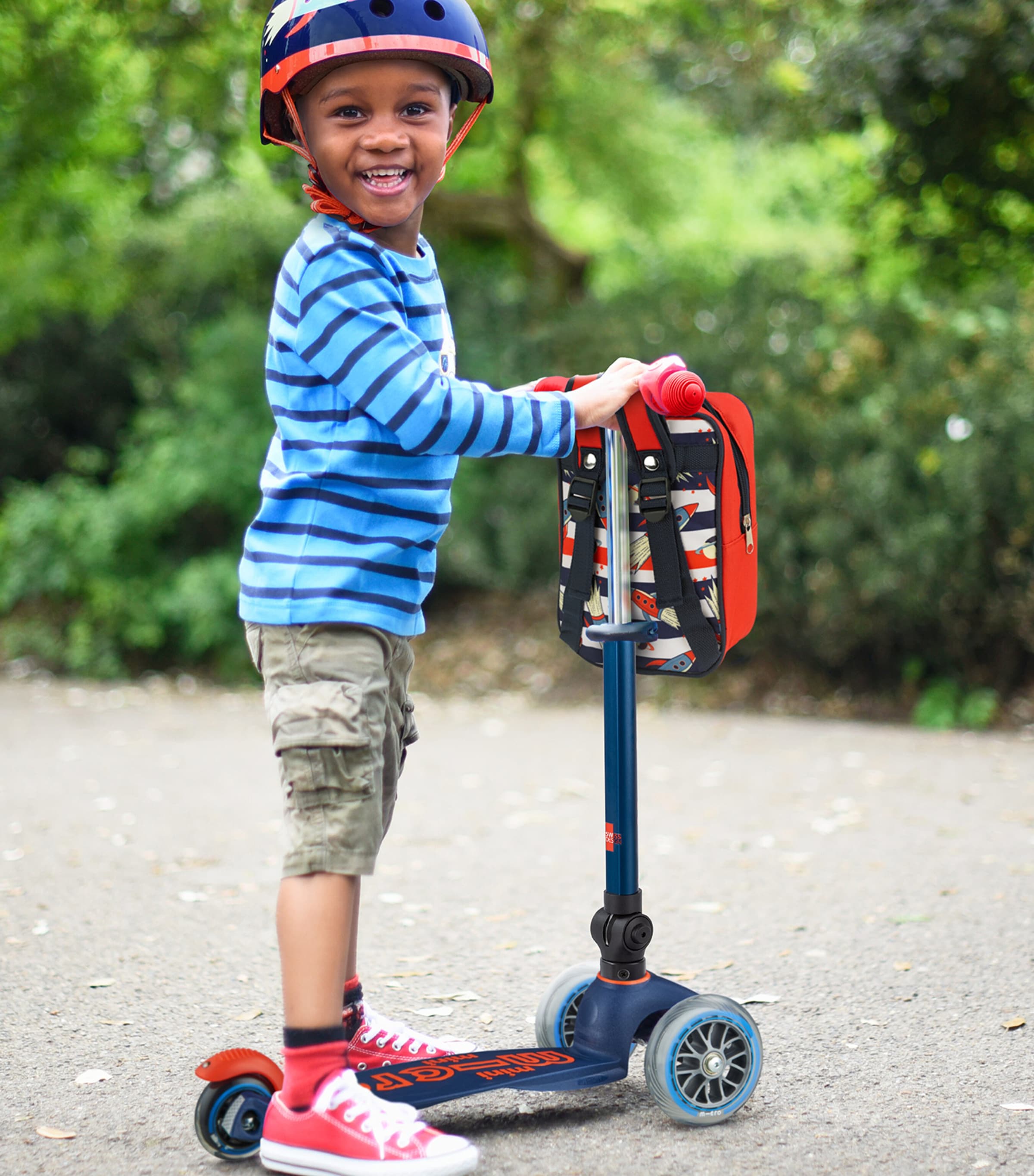 Mini Foldable Deluxe LED Scooter MULTI Image 3