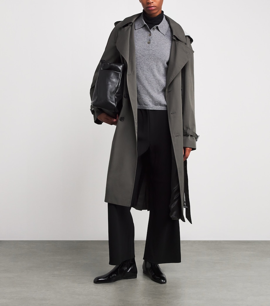 Cashmere Minou Polo Sweater GREY Image 2