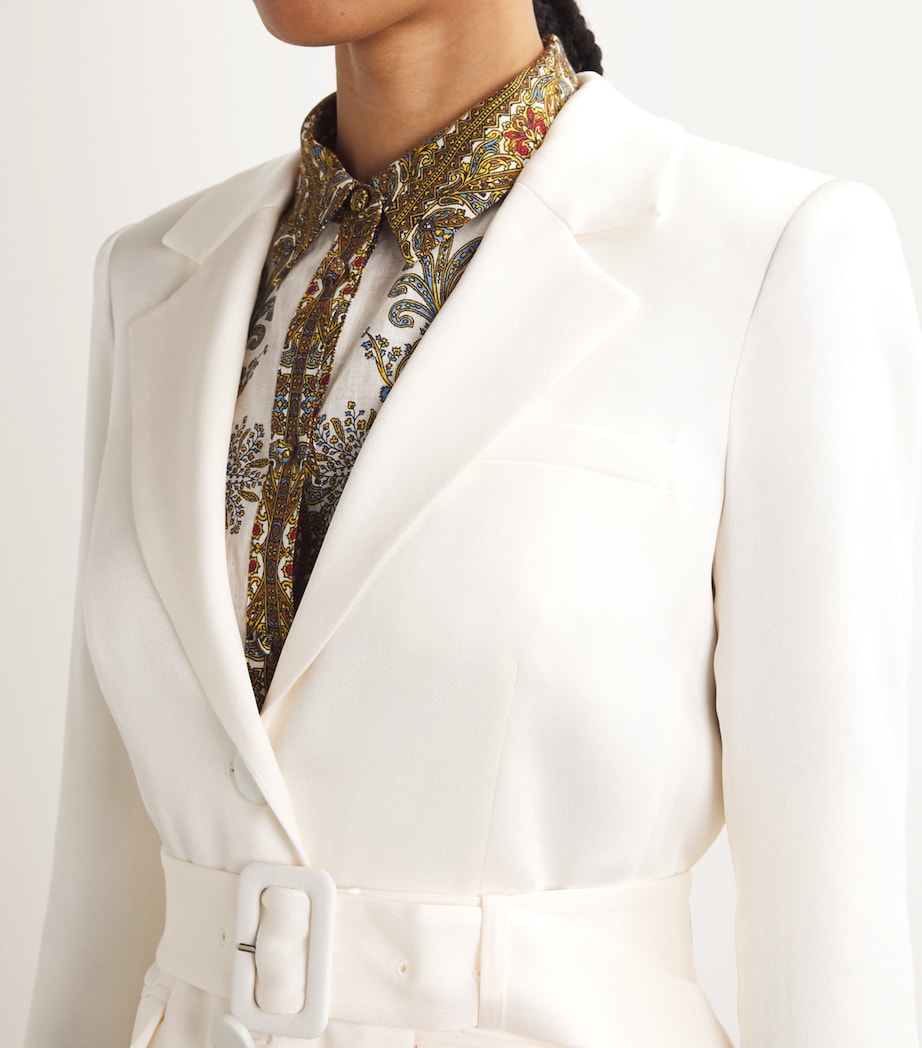 Belted Ryanne Dickey Blazer DOVE Image 6