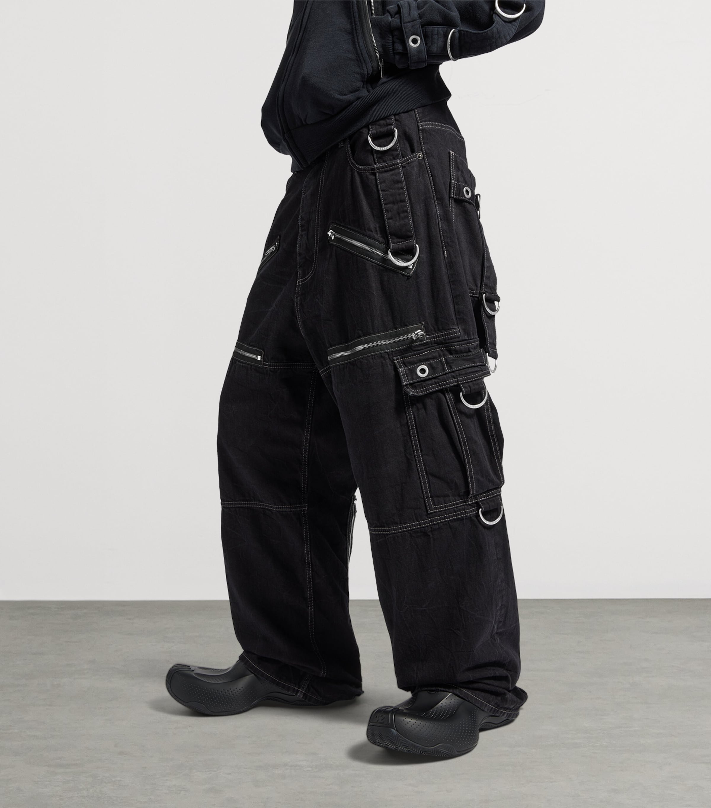 Denim D-Ring Cargo Trousers 1071 Image 5