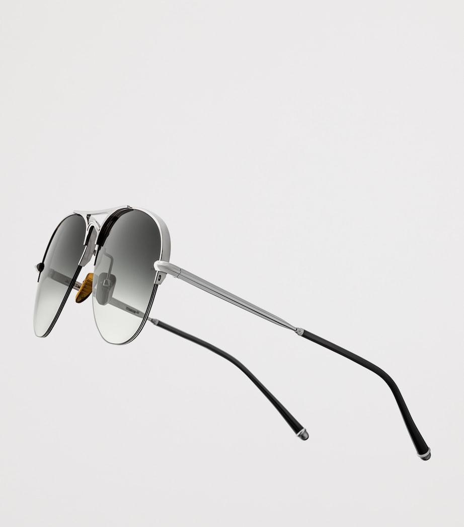 Metal Amelia Aviator Sunglasses  EMERALD  CR39 Image 5