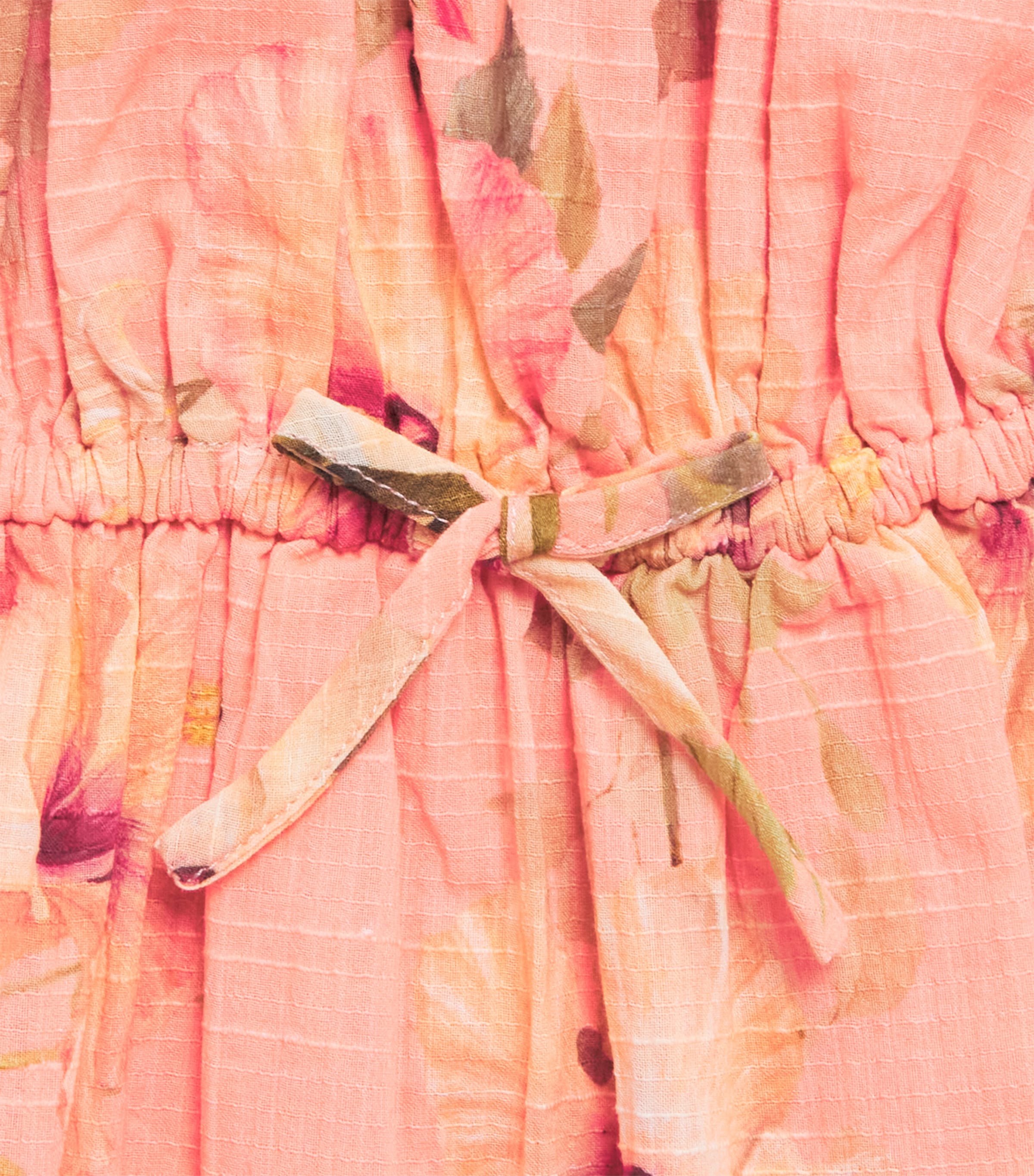 Zimmermann Kids Cotton Hibiscus Dress (2-12 Years) Pink Hibiscus Image 3