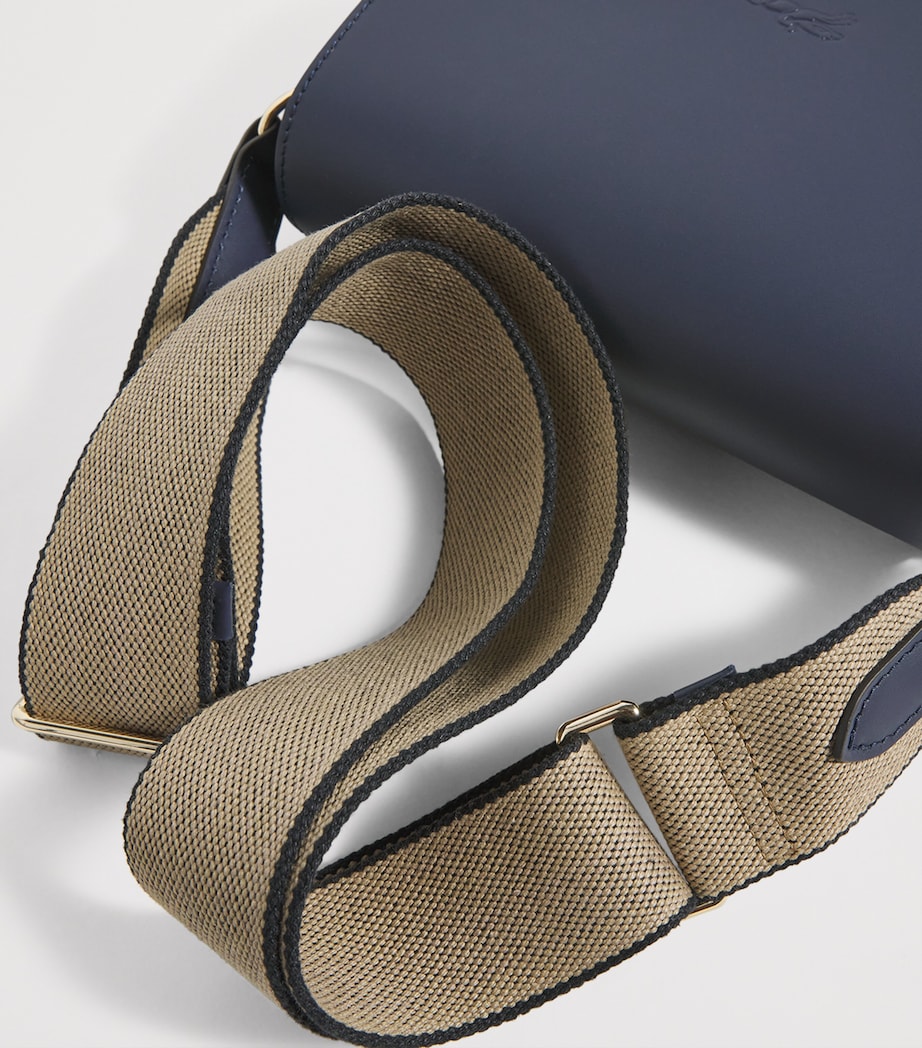 Longchamp Small Leather Épure Cross-Body Bag Navy Image 6