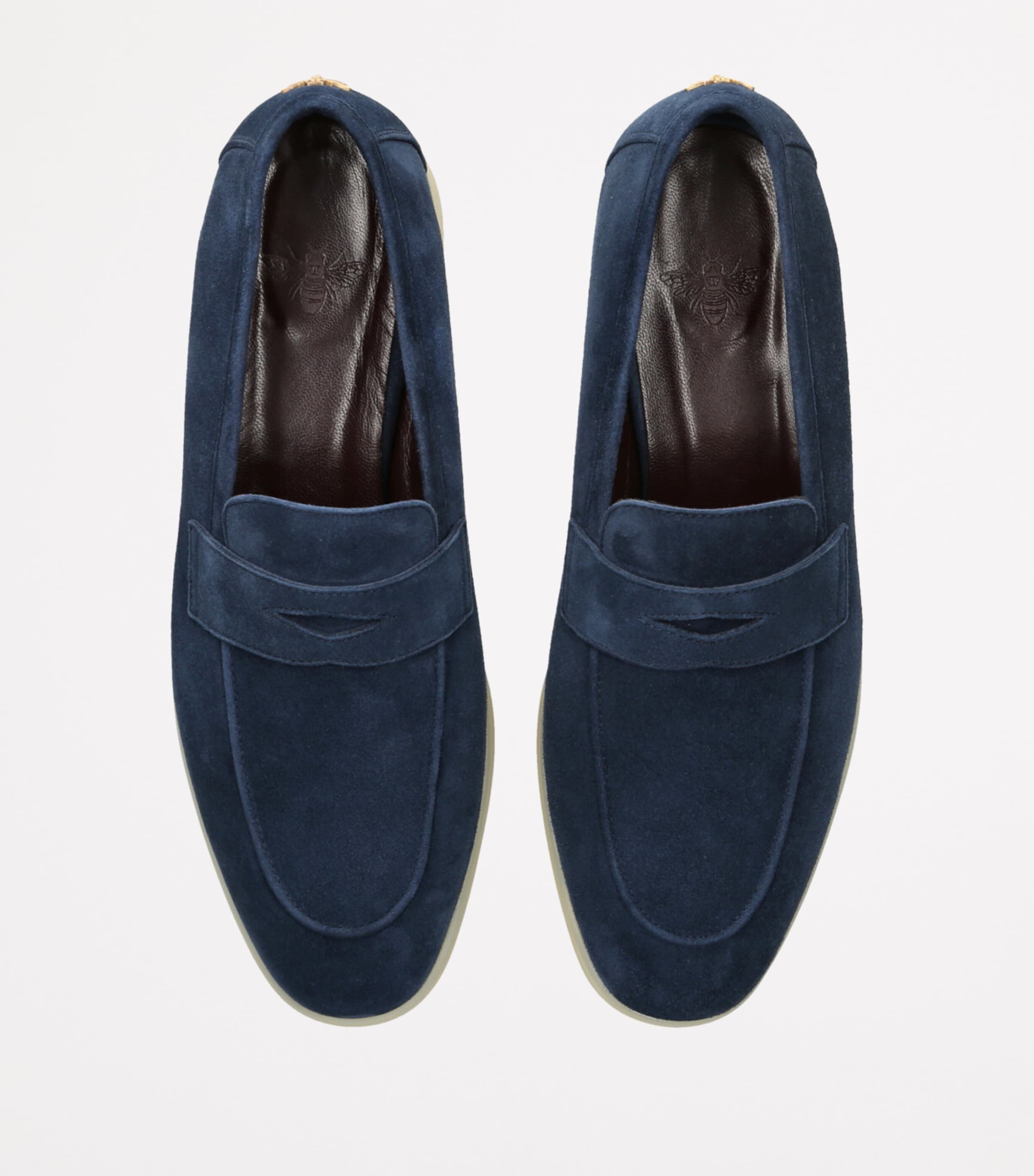 Bougeotte Suede Loisir Gommé Loafers Blue Image 4