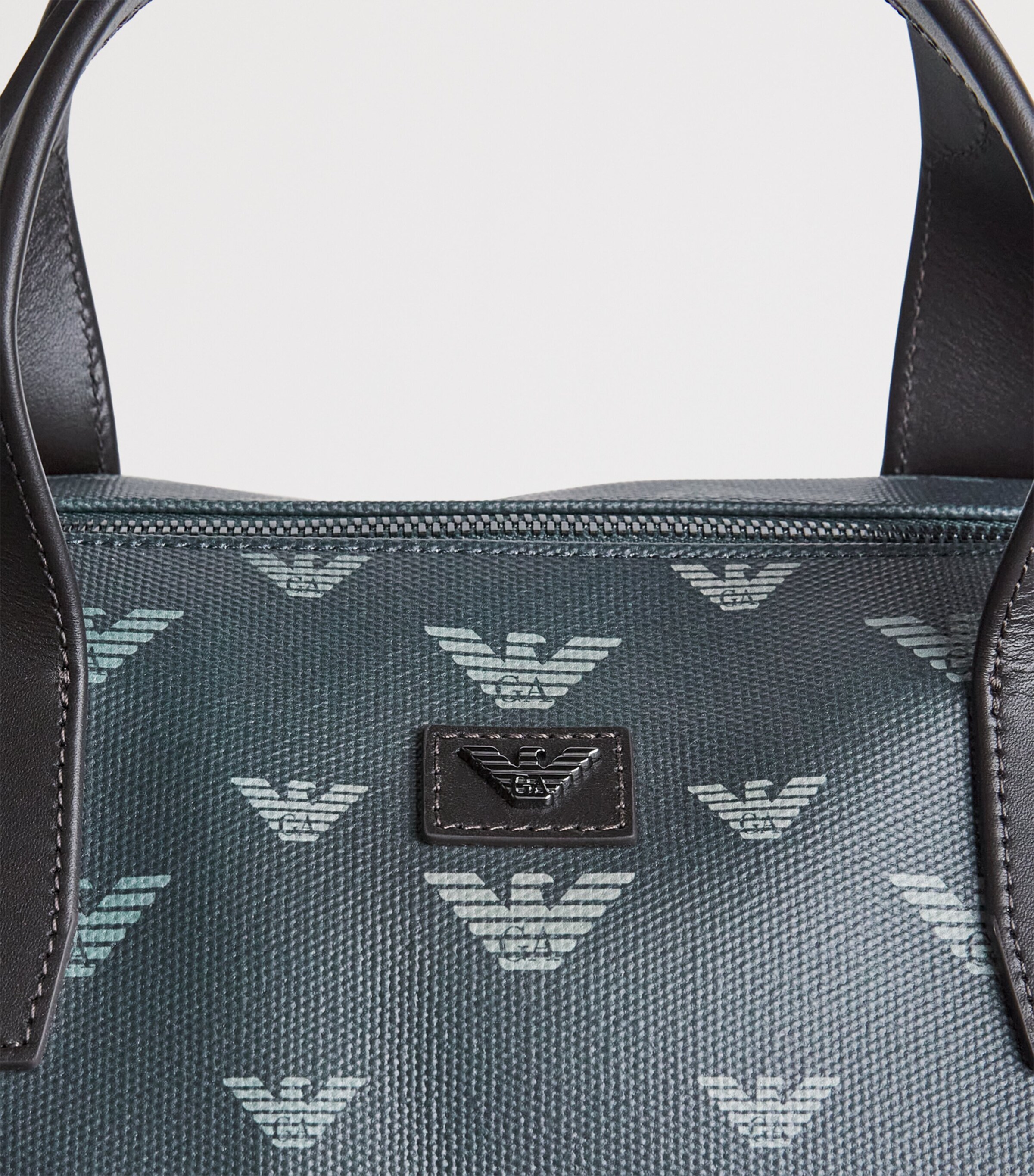 Emporio Armani Canvas Eagle Holdall Image 6