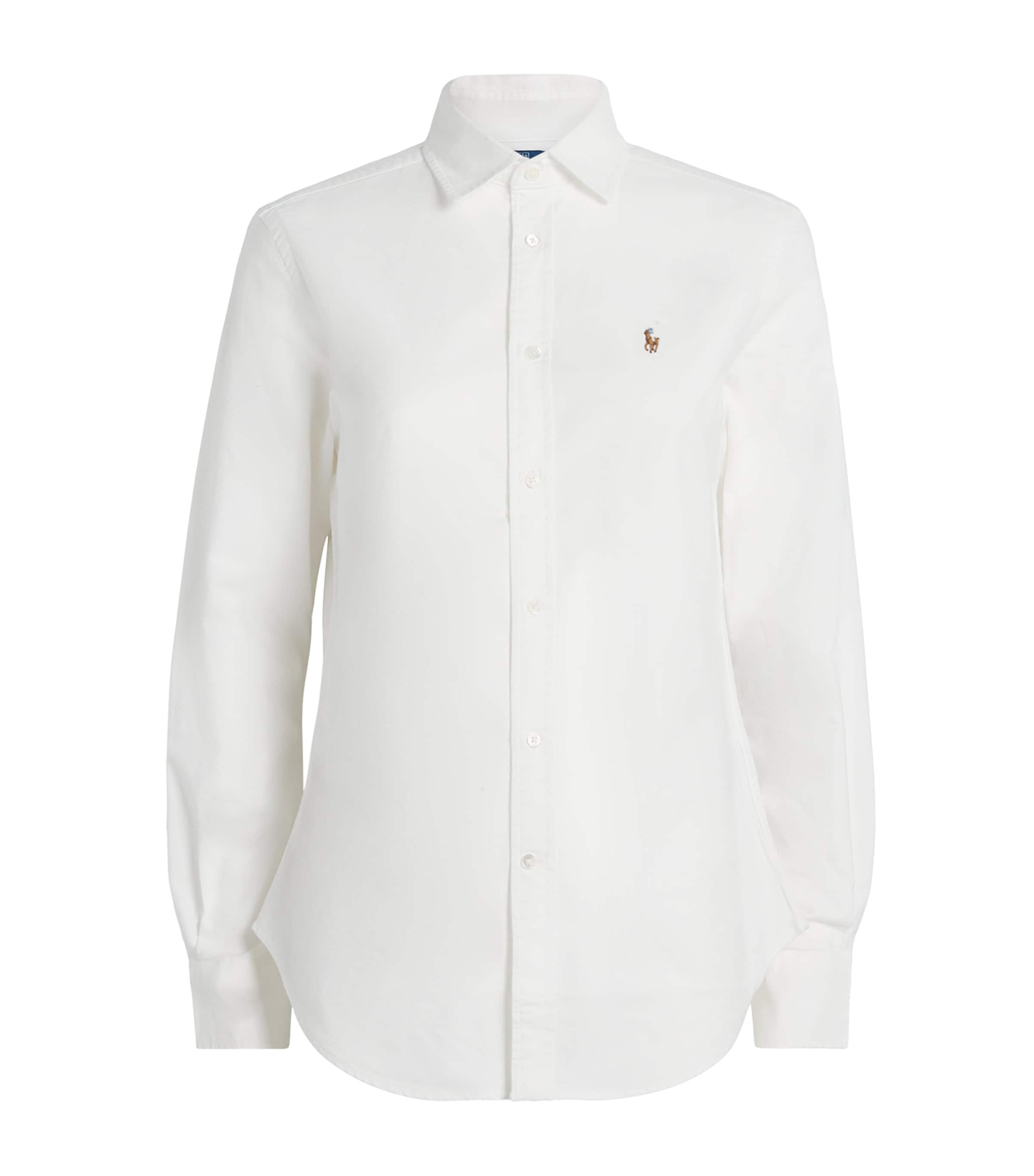 Cotton Polo Pony Shirt WHITE Image 1