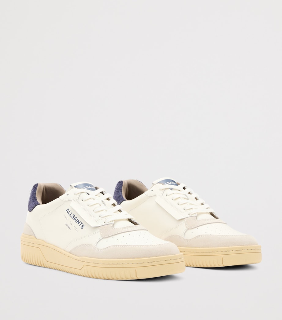 Leather Regan Sneakers WHITE/BLUE Image 2