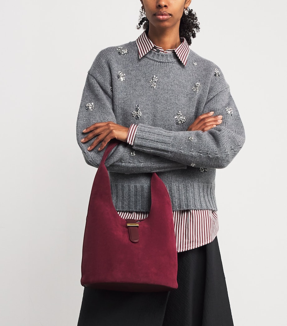 Suede Khai Shoulder Bag CRANBERRY Image 5