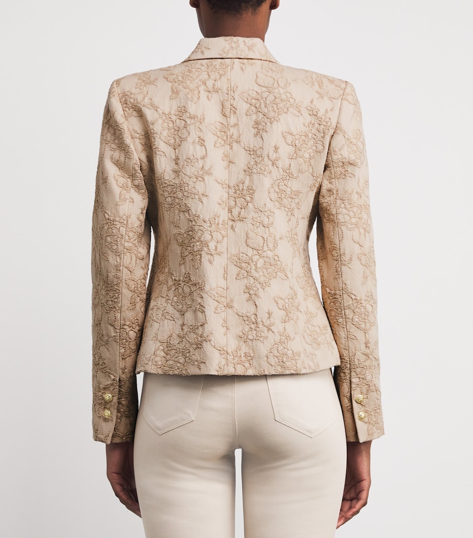 Cotton Twill Jennah Blazer 1664TBV NETRL CRINKL Image 4