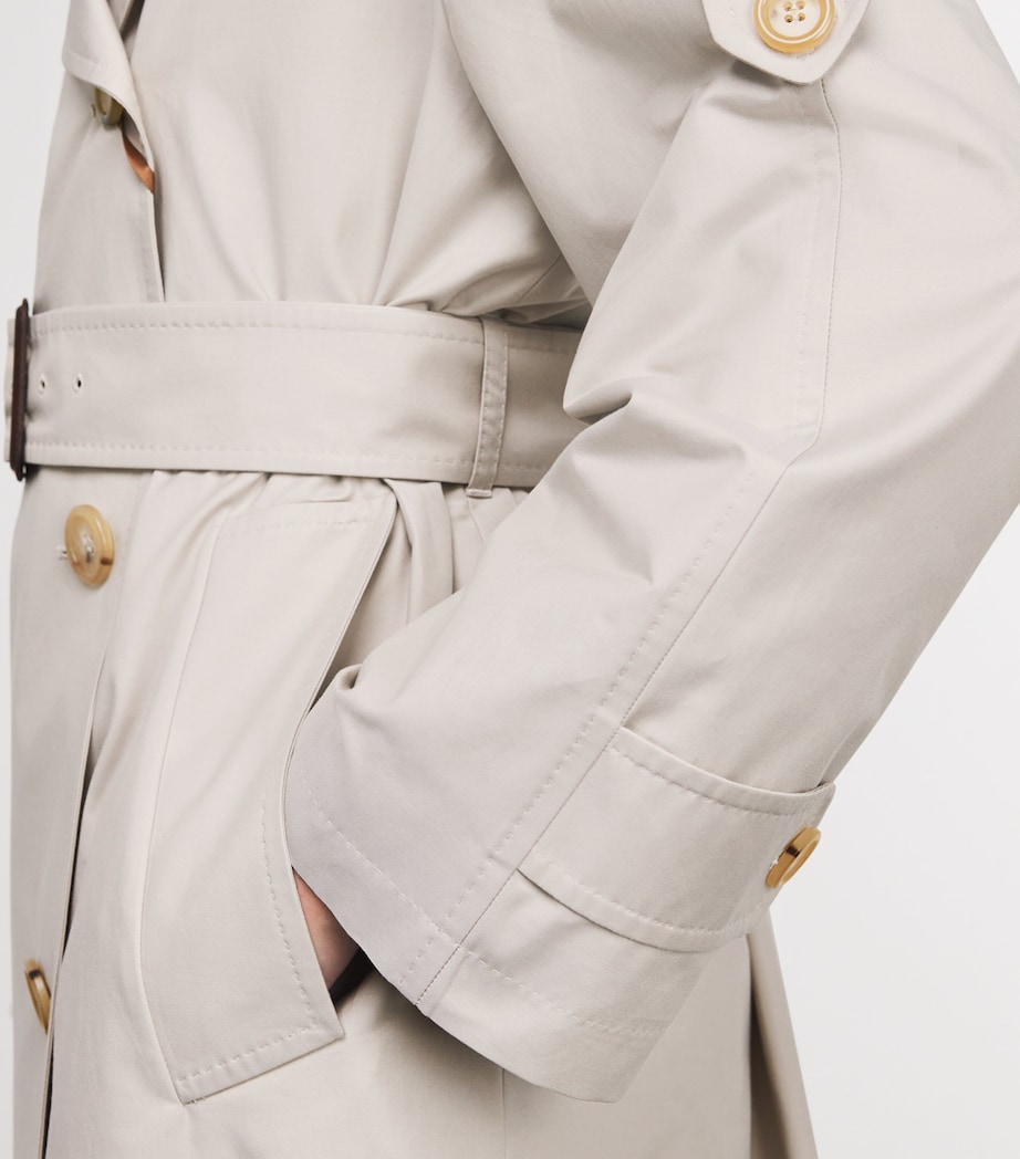 Belted Trench Coat ECRU Image 6