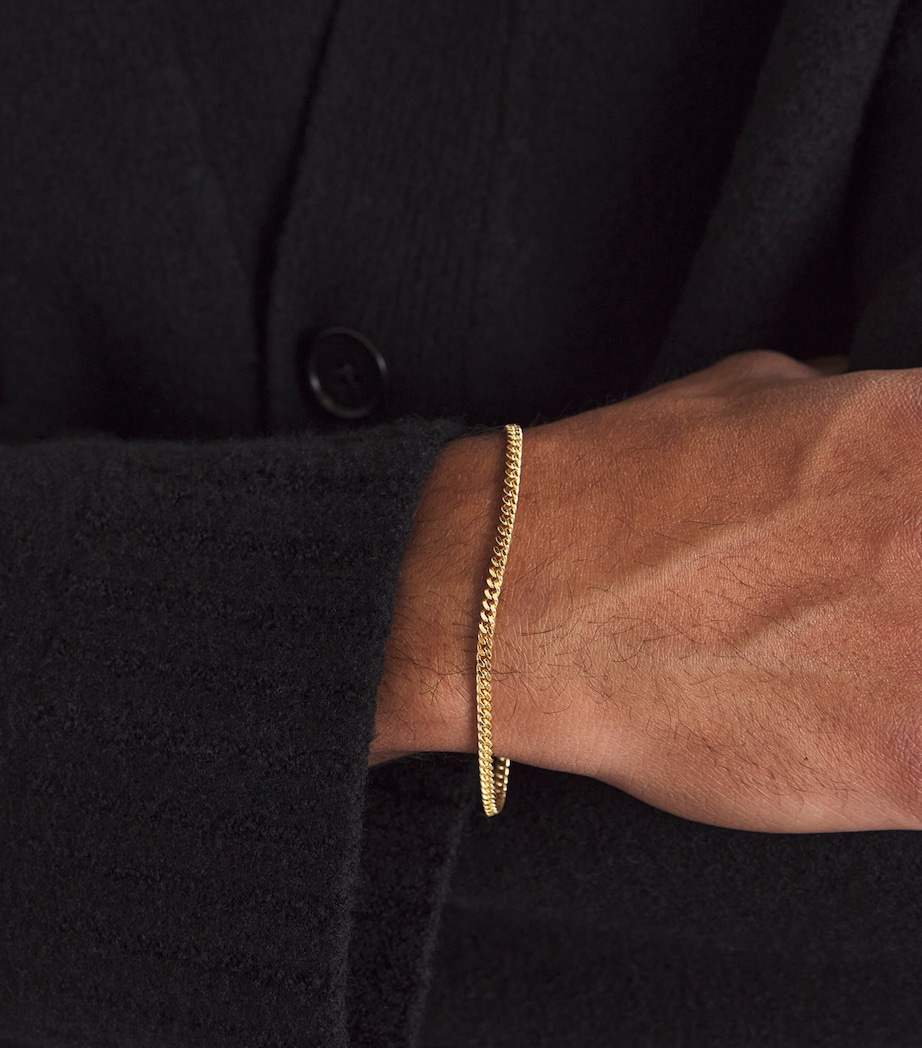 Medium Gold-Plated Curb Chain Bracelet NA Image 4
