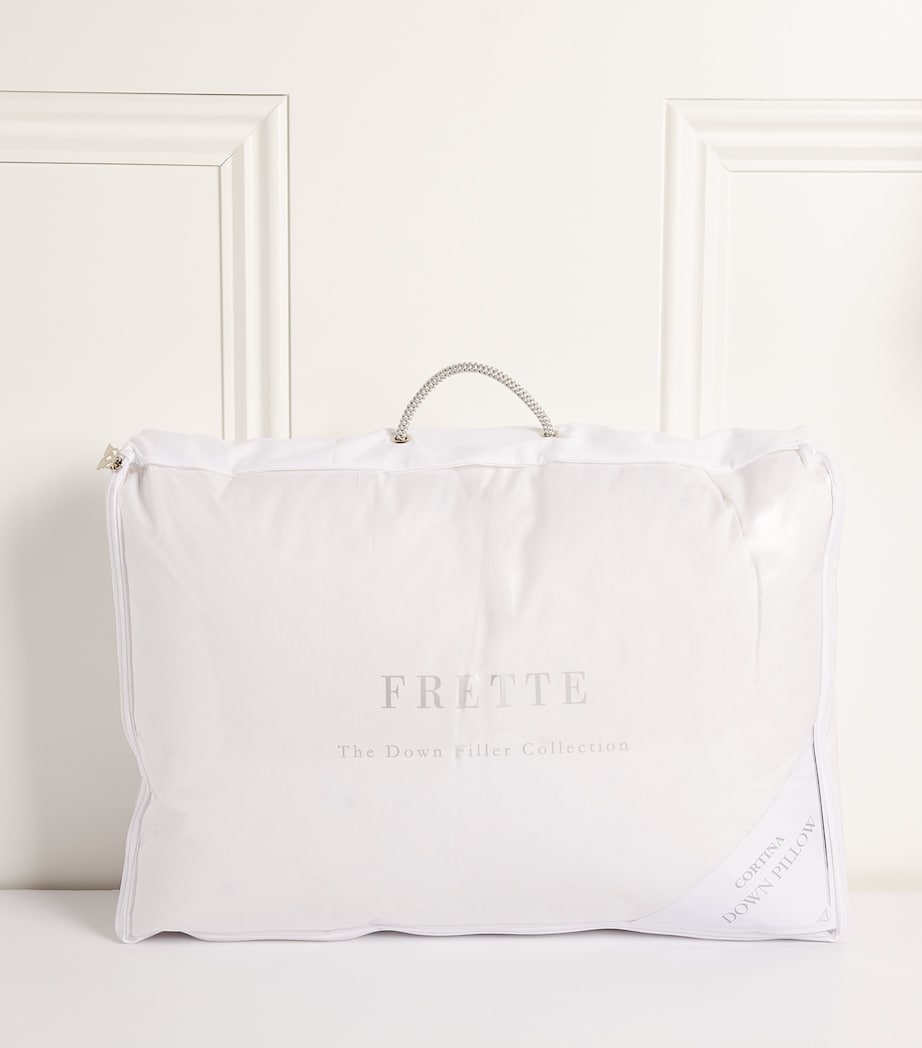 Firm Cortina Down Pillow (51cm x 71cm) B100 WHITE Image 2