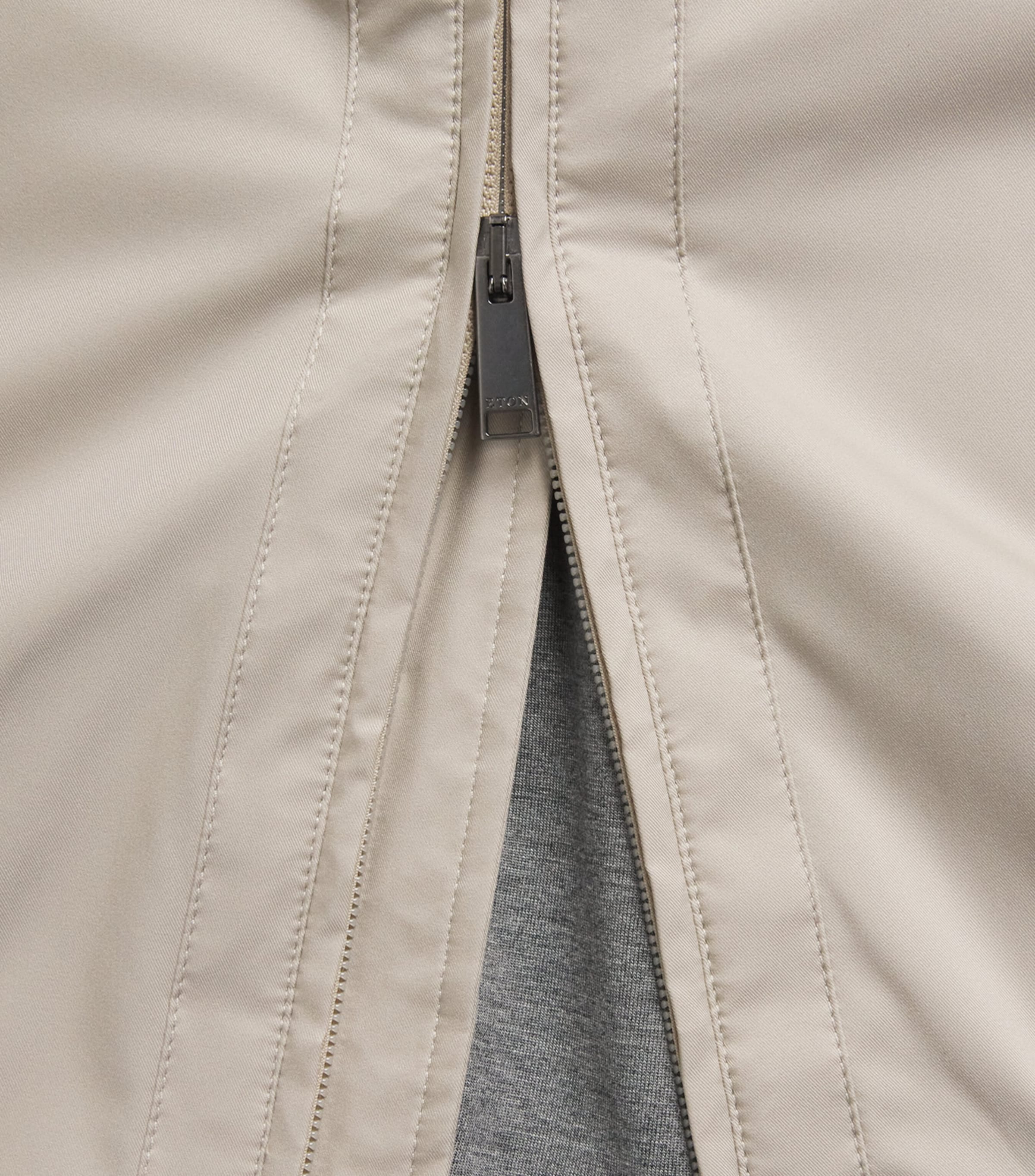Eton Mens Lightweight Gilet Beige Ligh Image 6