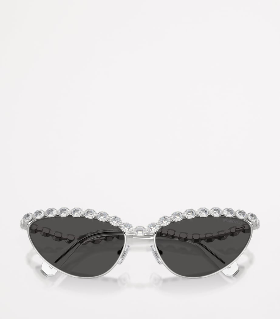 Swarovski Metal Cat Eye 0SK7030 Sunglasses Image 5
