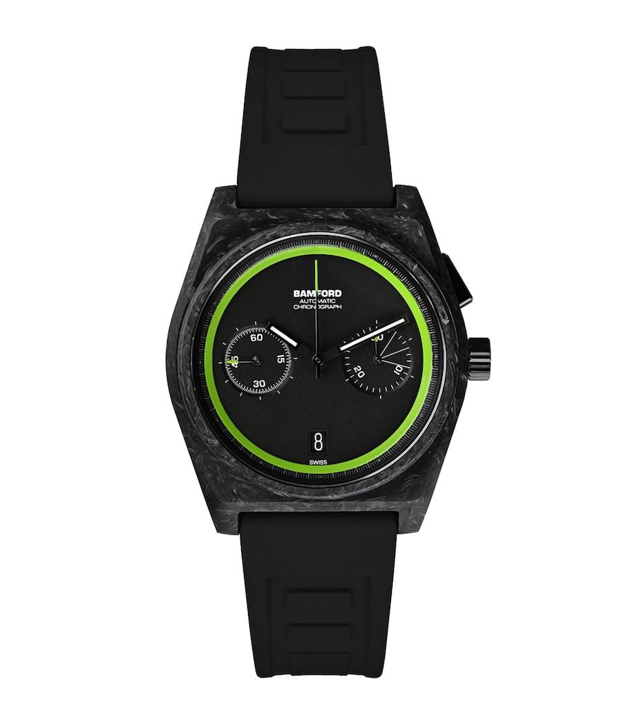 Carbon Fibre B347 Glow Watch 41.5mm BLACK Image 1