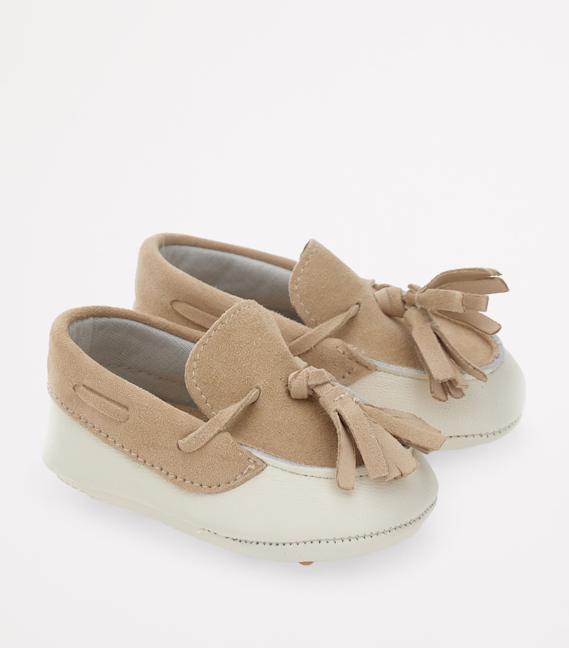 Faux Leather Moccasins BEIGE Image 2