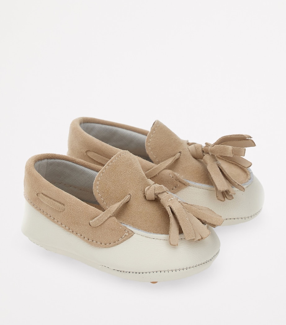 Faux Leather Moccasins BEIGE Image 2