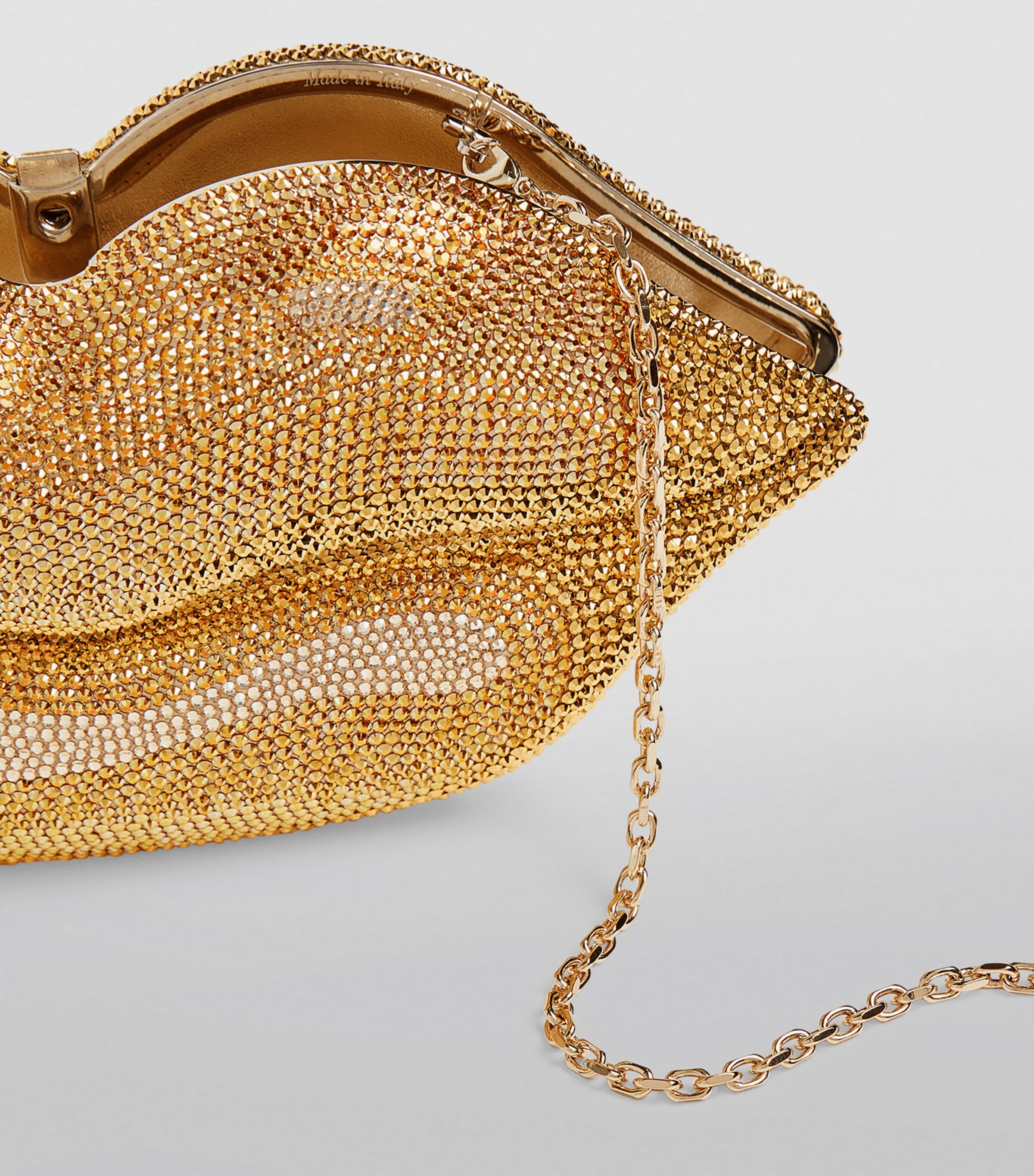 Judith Leiber Hot Lips Clutch Bag Saumt Silver Image 7
