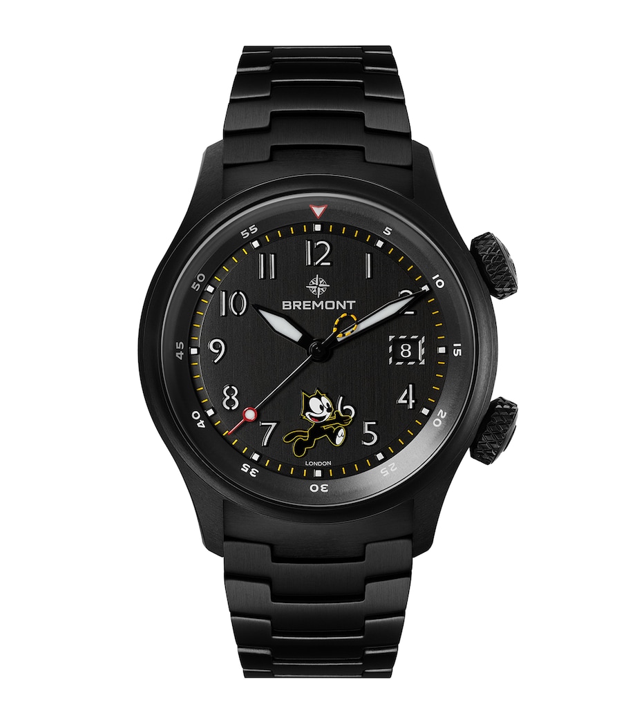 Bremont x Felix The Cat Titanium Altitude MB Meteor Pilot's Watch 42mm Black Image 1