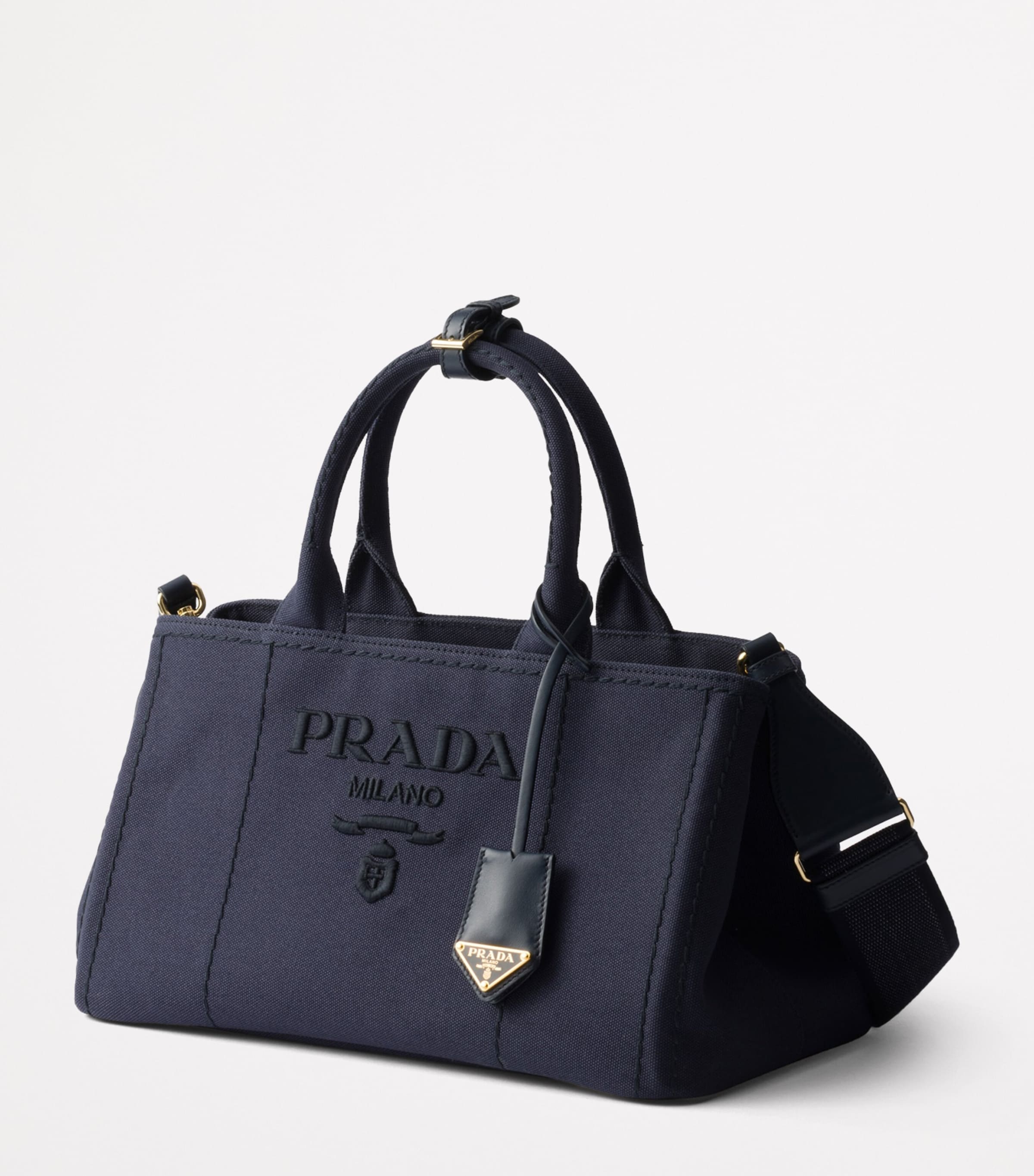 Large Cotton Canvas Top-Handle Bag F0216 Image 2