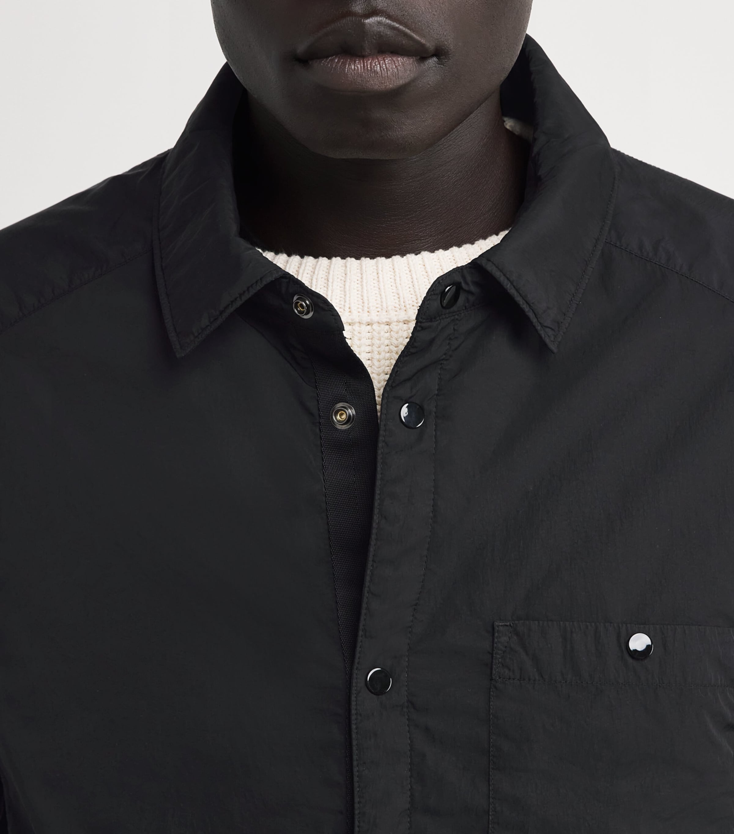 C.P. Company Mens Padded Overshirt Black Image 6