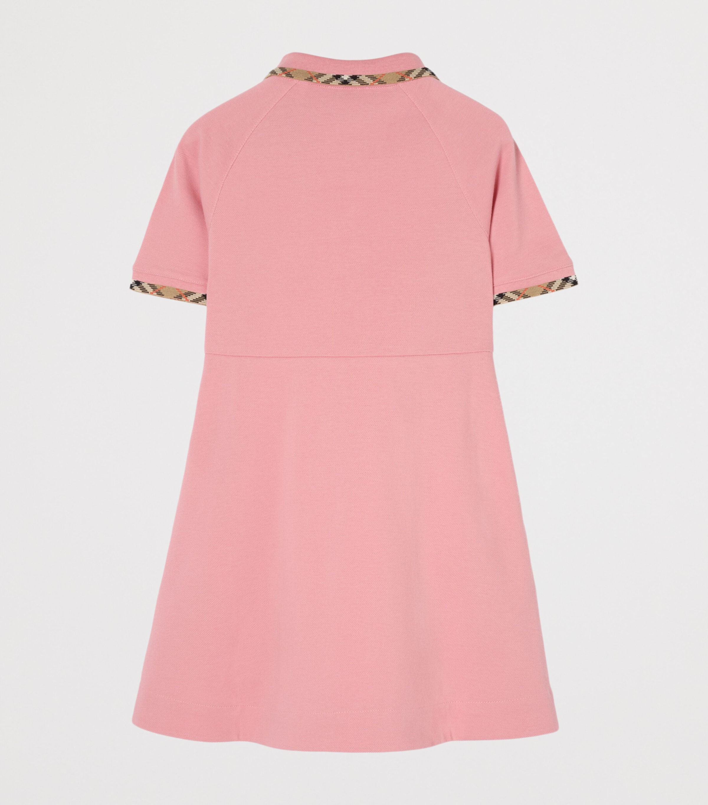Burberry Kids Cotton Polo Shirt Dress (4-12 Years) Sweetpea Pink Image 2