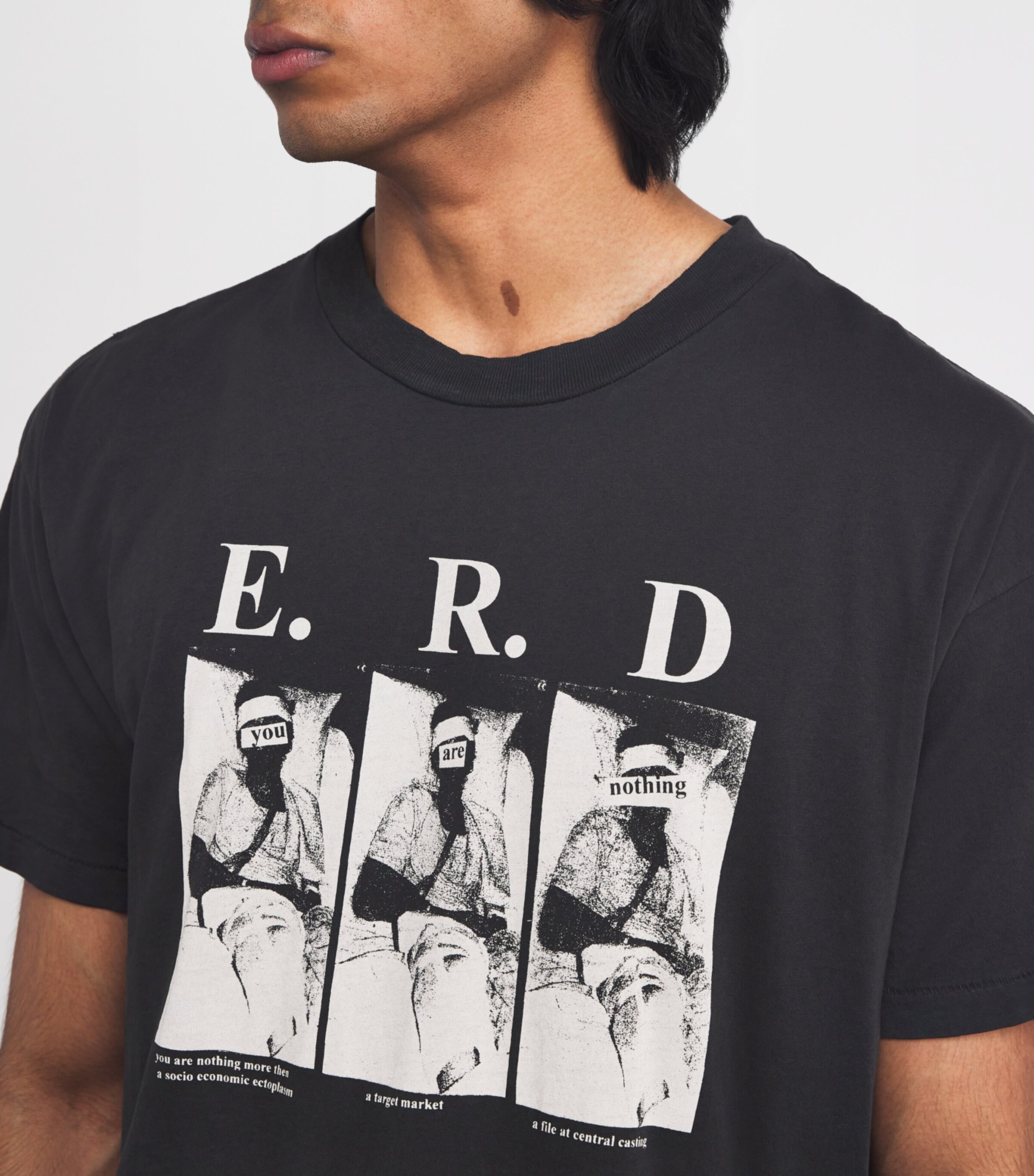 Enfants Riches Déprimés Mens Cotton You Are Nothing T-Shirt Faded Black Image 6