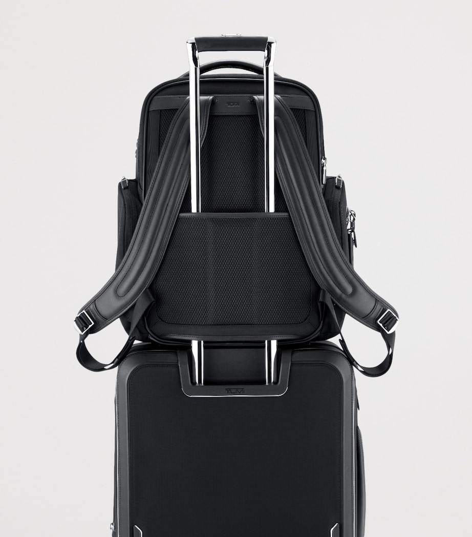 Tumi Leather Arrivé Barker Backpack Black Image 7